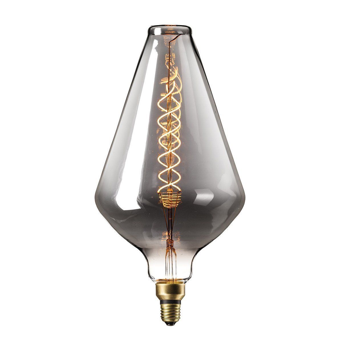 Ampoule déco LED XXL à filaments ORGANIC en verre fumé noir - Keria et  Laurie Lumière