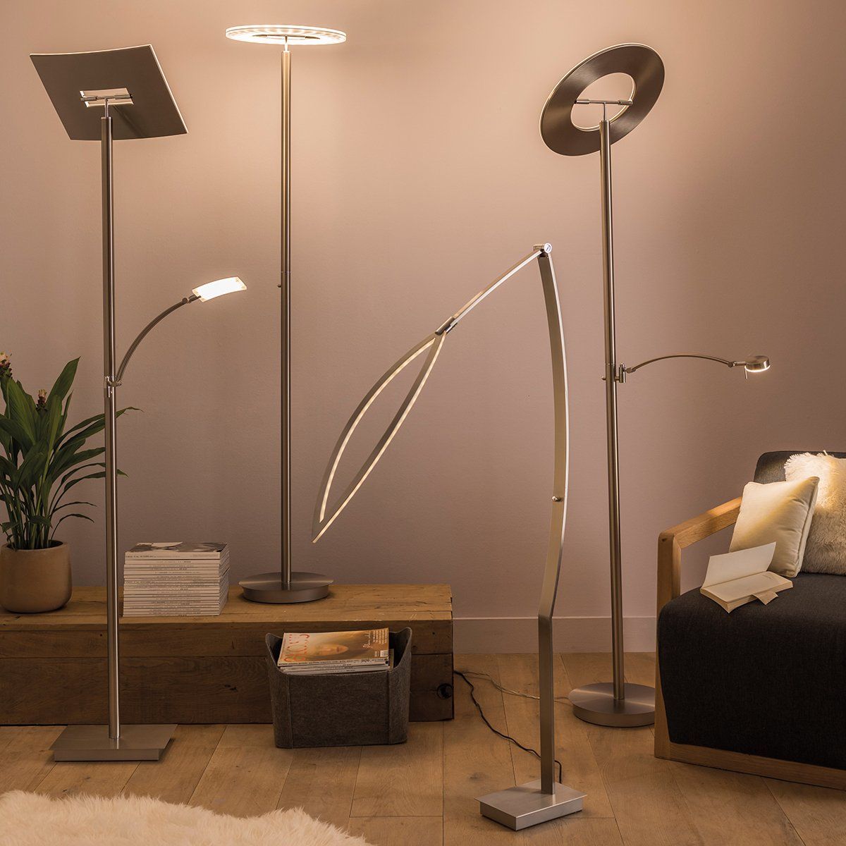 Lampes sur pied: éclairage indirect, luminaires design