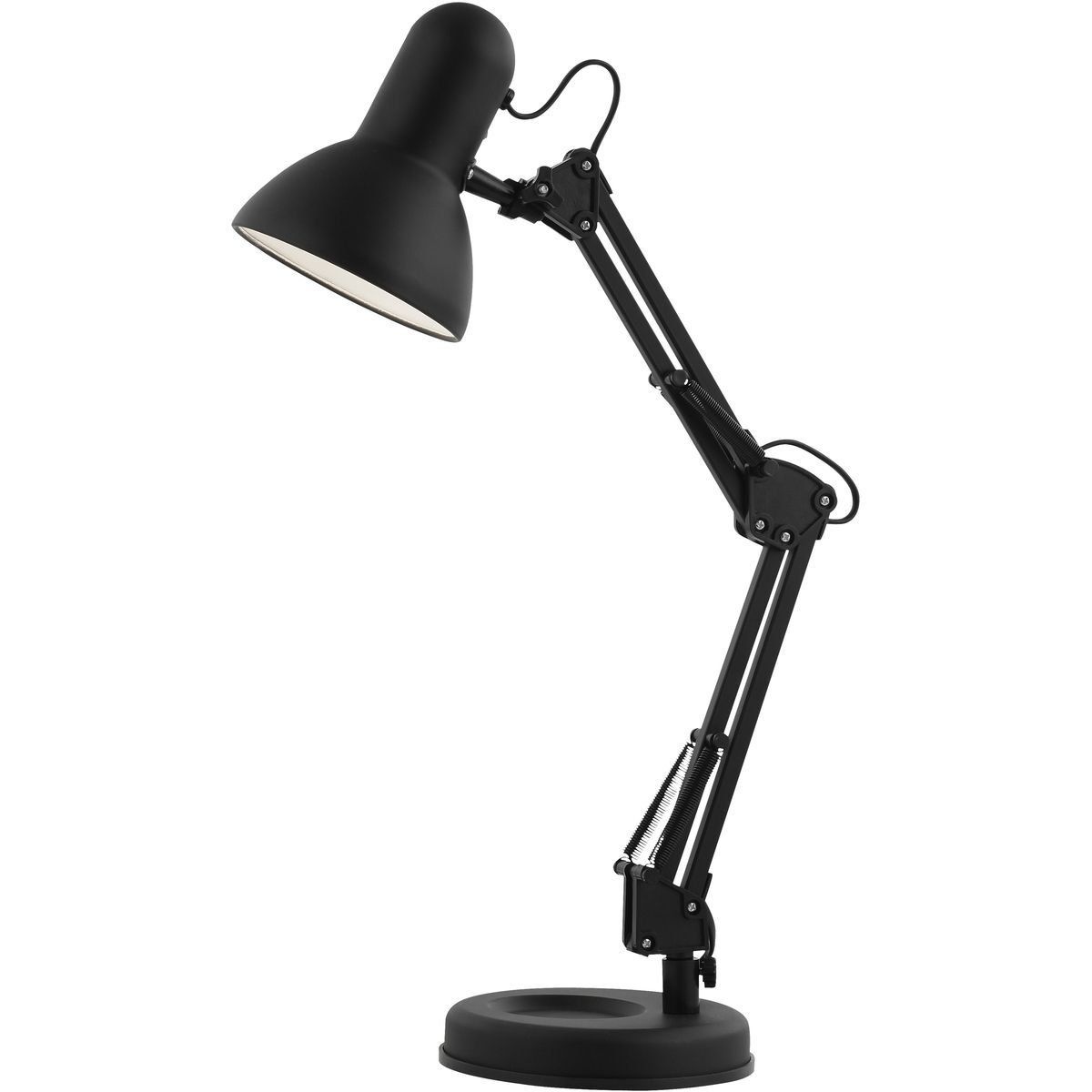 Lampe de bureau en fer noir bras articulée