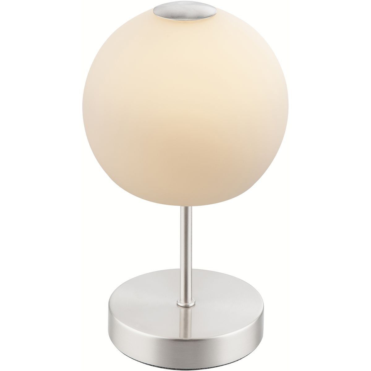 Lampe à poser boule terracota rechargeable en métal LED IP44, 400 lumens,  CCT et dimmable, hauteur ajustable