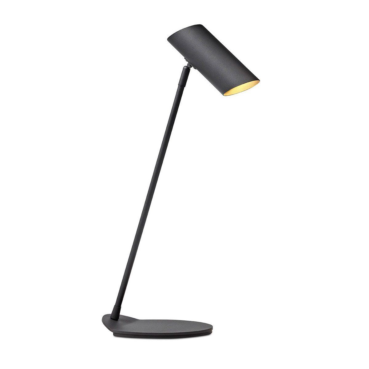 Lampe de bureau ou chevet avec spot en tube orientable retro