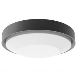 Plafonnier ext rieur LED VOLTONE D32cm en aluminium  gris 