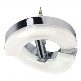 Diffuseur tête carrée REMIX LED en métal chrome et blanc - Keria et Laurie  Lumière