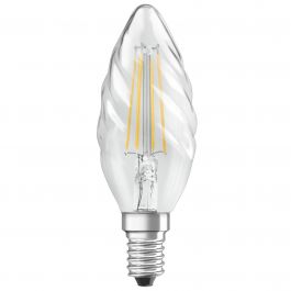 Ampoule LED E14 HOTTE en verre transparent Ø6cm - Keria et Laurie Lumière