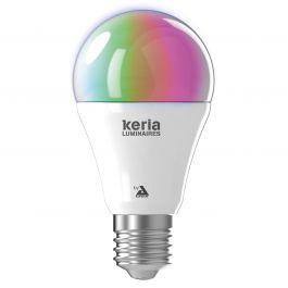Ampoule connectée LED RGB CONNECT (E14) en PVC blanc - Keria et Laurie  Lumière