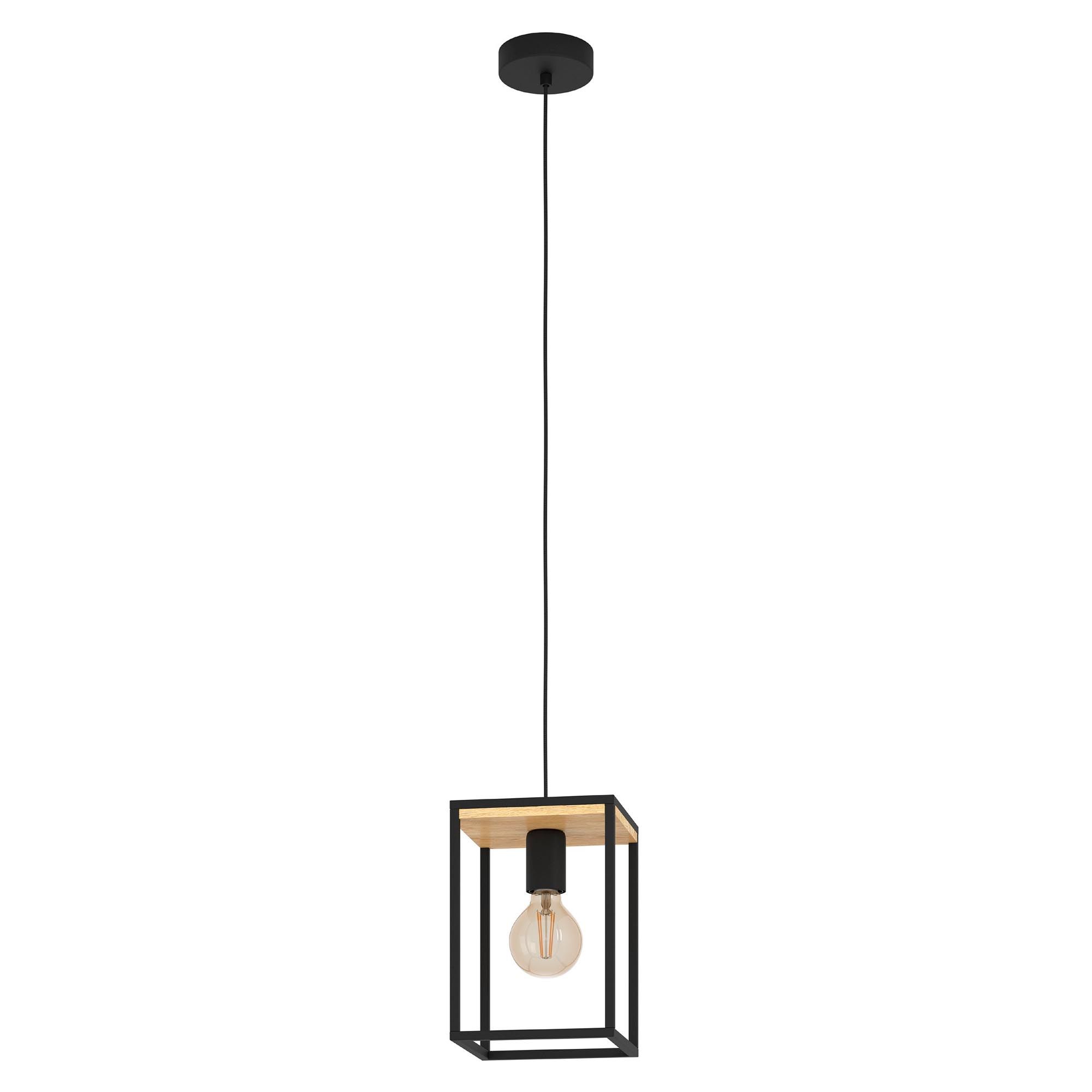 Suspension métal noir LIBERTAD E27 1X40W