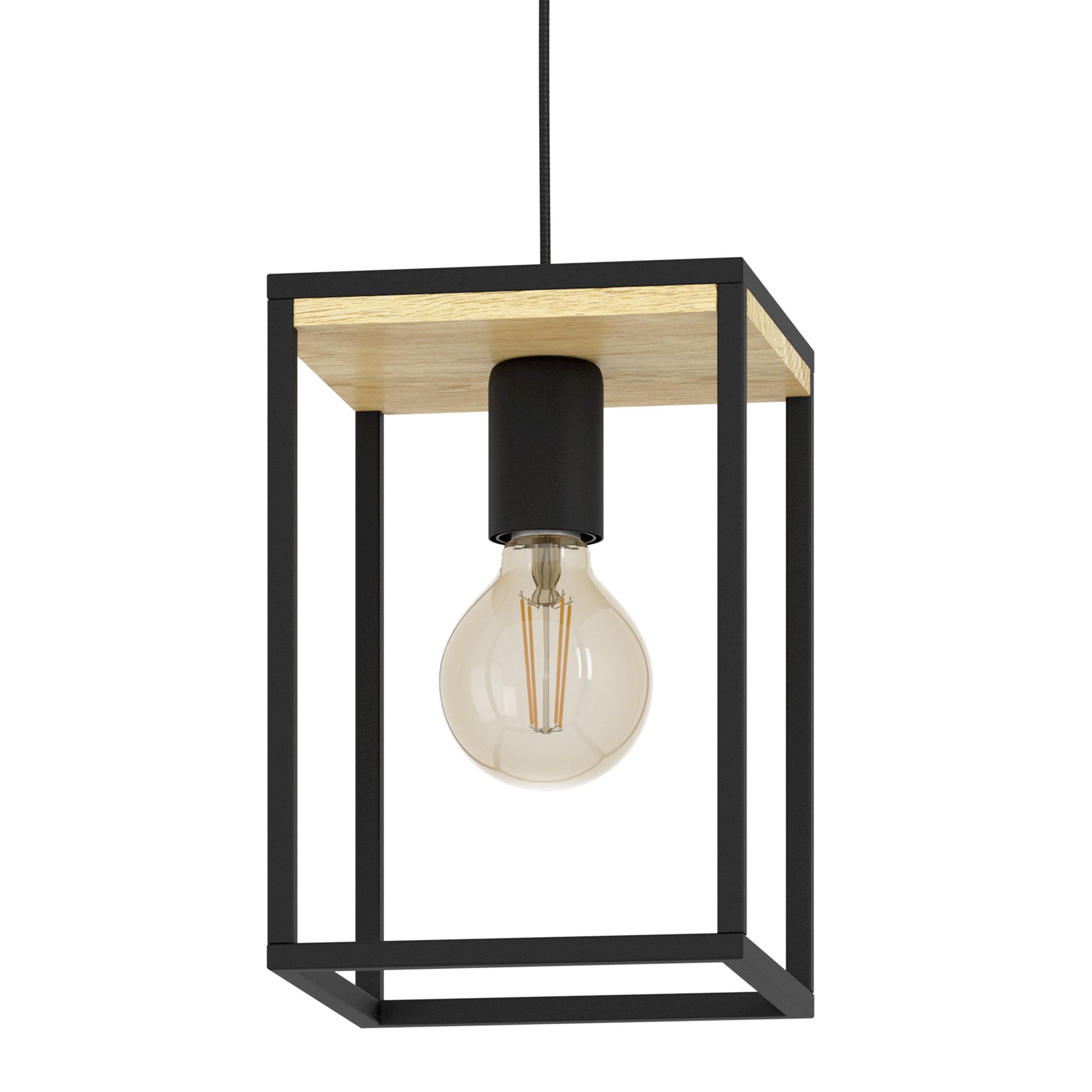 Suspension métal noir LIBERTAD E27 1X40W