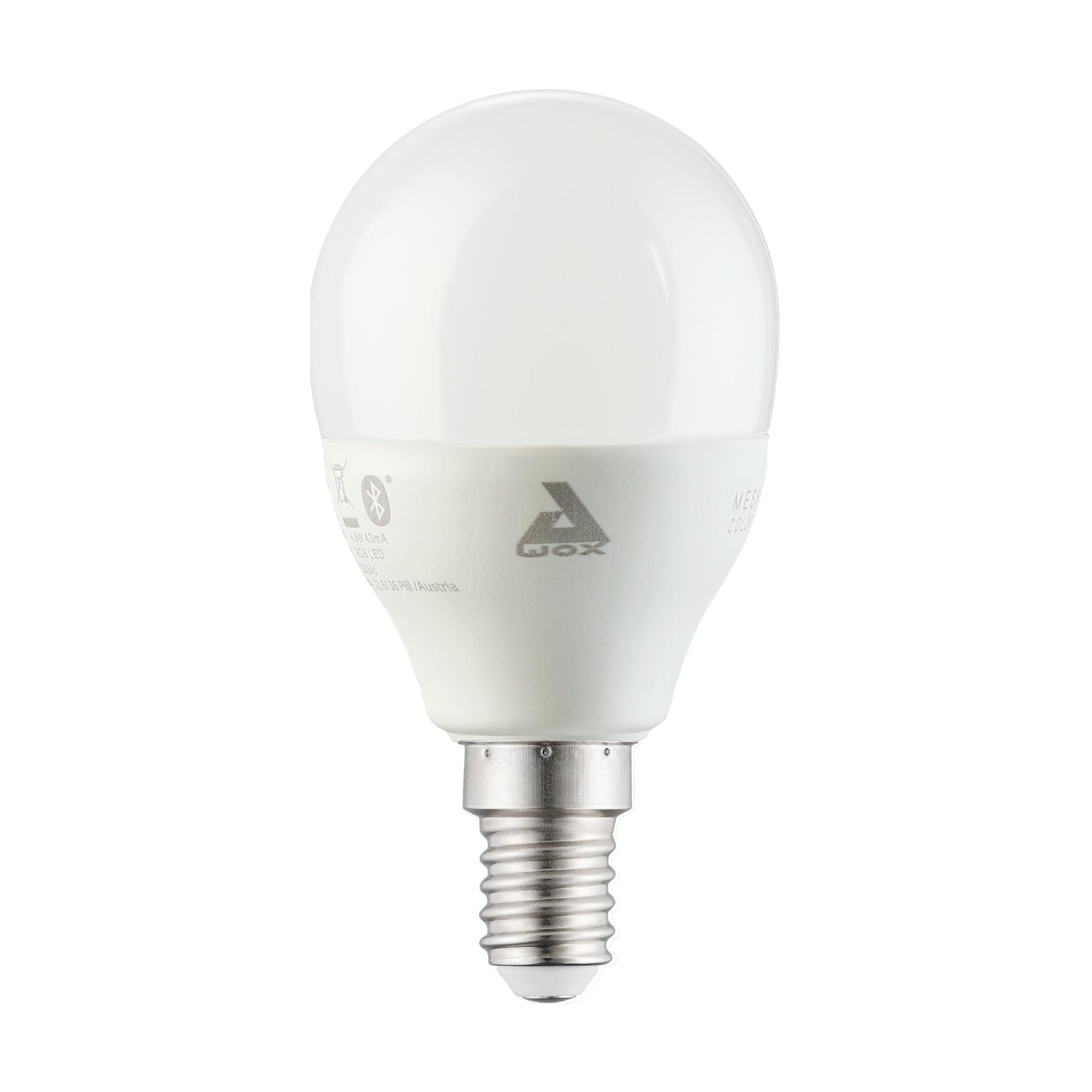 Ampoule Connectée en verre opale CONNECT Z E14 4,9W 470 lumens Changement de couleurs