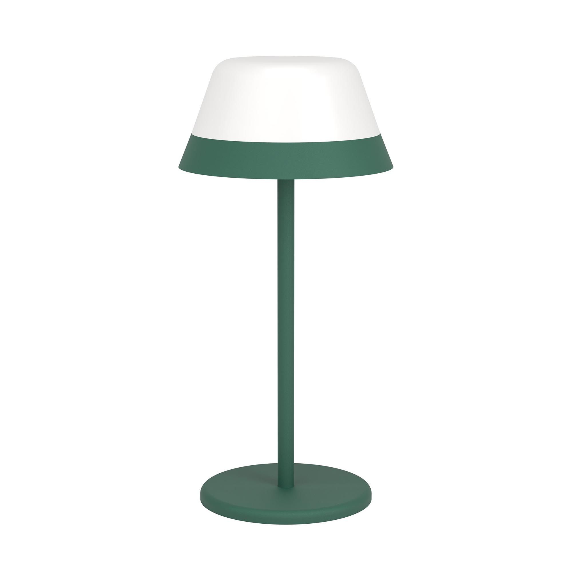 Lampe de sol extérieure en métal et pvc vert et blanc MEGGIANO led intégrée 1,5W