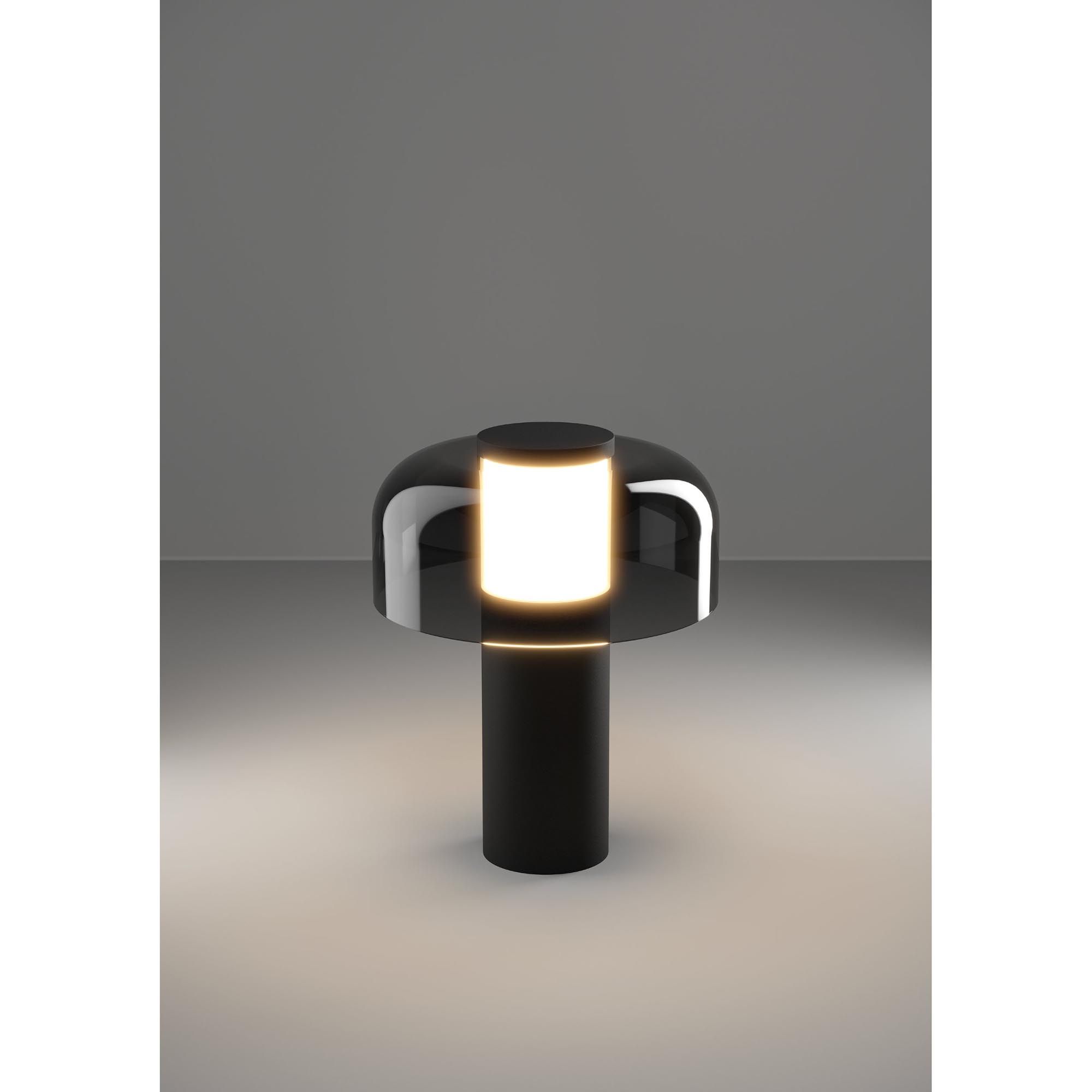 Lampe de sol extérieure e pvc noir PONENTE led intégrée 2,25W