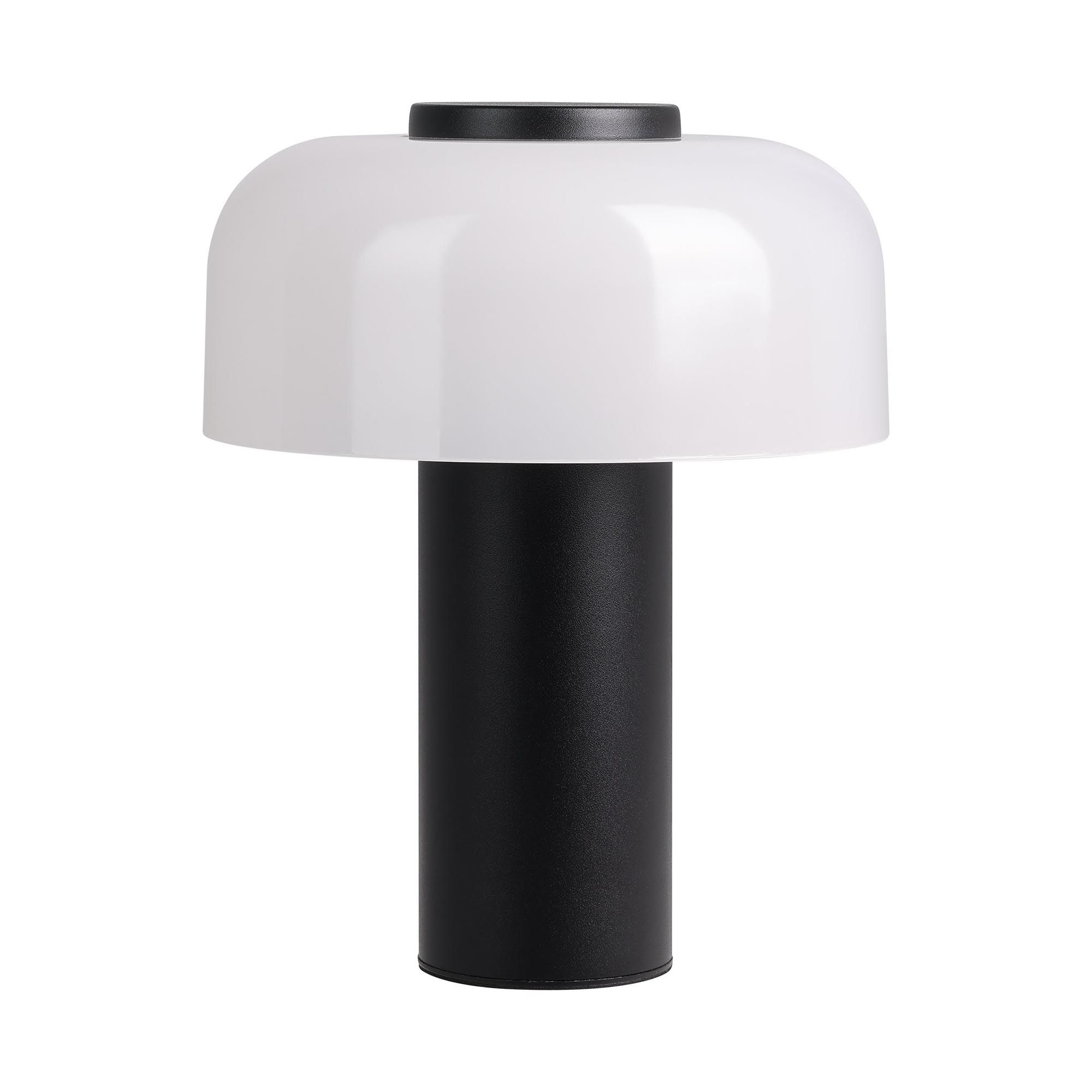 Lampe de sol extérieure en pvc noir et blanc PONENTE led intégrée 2,25W