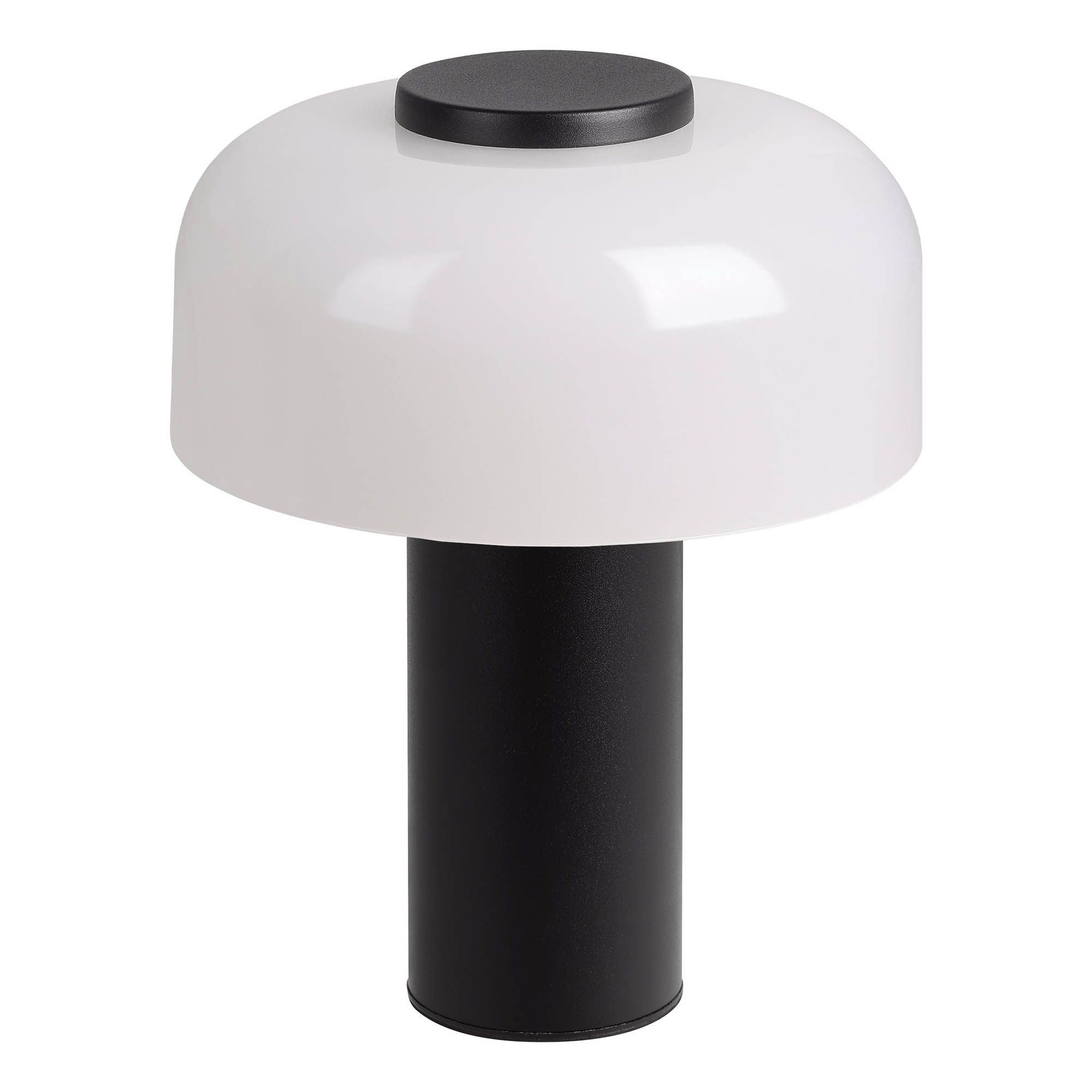 Lampe de sol extérieure en pvc noir et blanc PONENTE led intégrée 2,25W