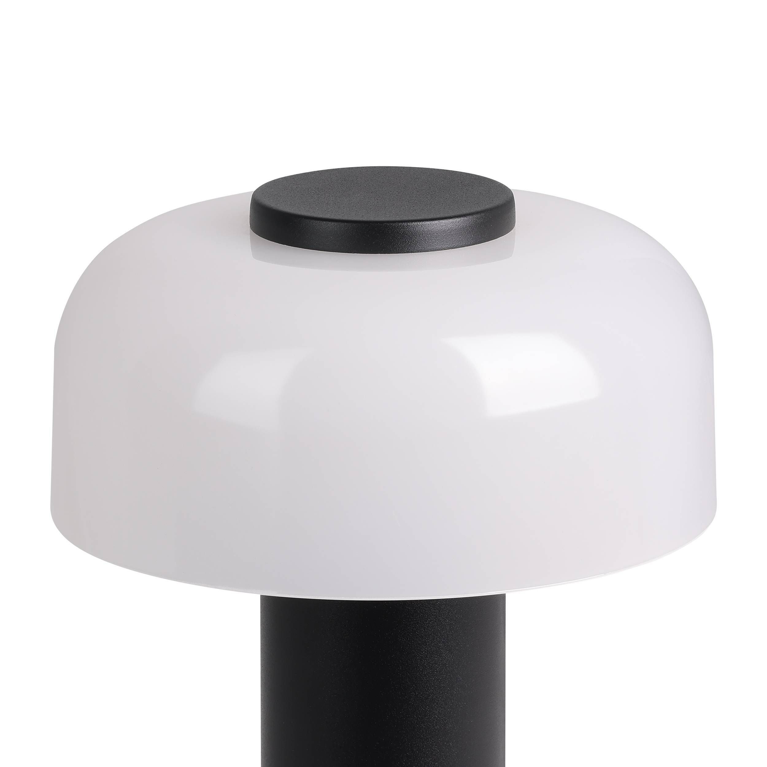 Lampe de sol extérieure en pvc noir et blanc PONENTE led intégrée 2,25W