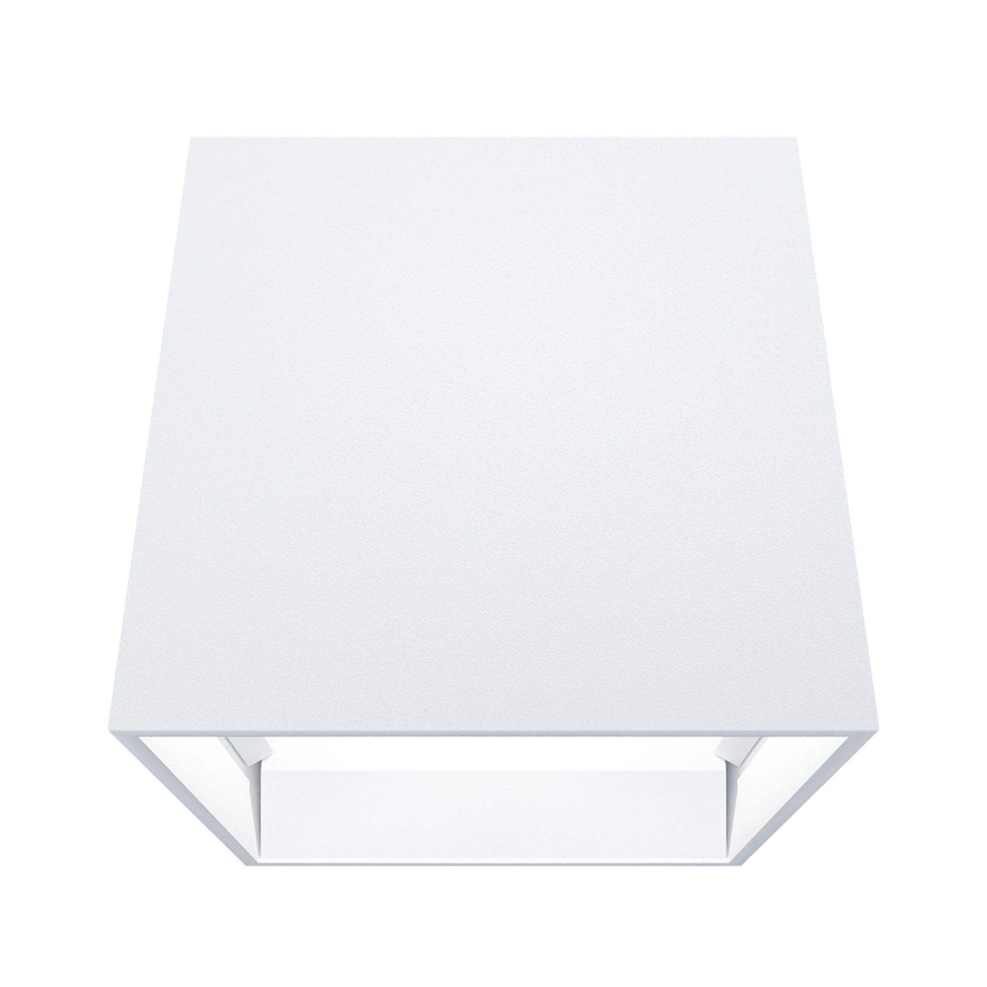 Applique extérieure en aluminium blanc CALPINO 3 led intégrée 2X2,8W