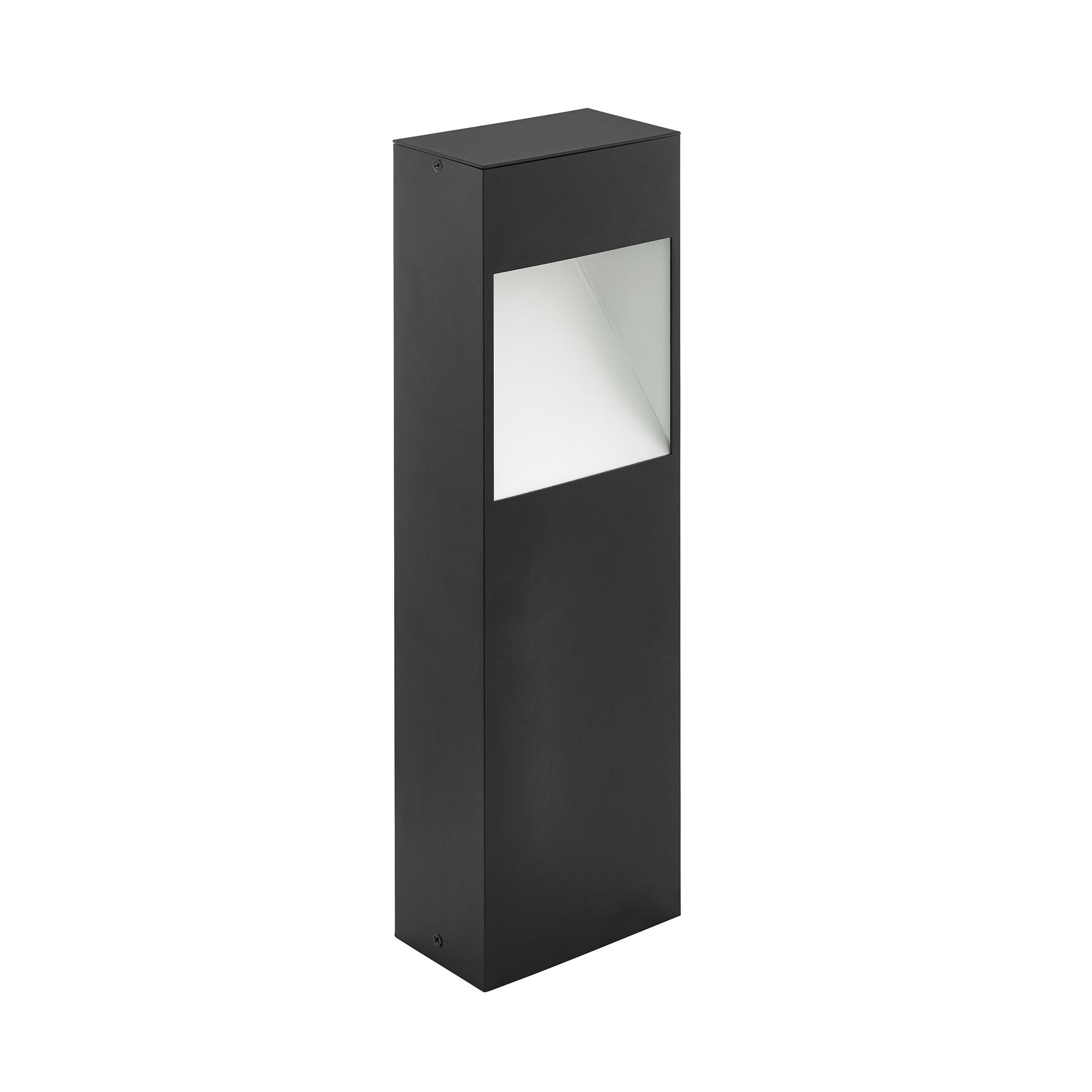 Borne et potelet extérieur métal noir MANFRIA LED INT 1X10W