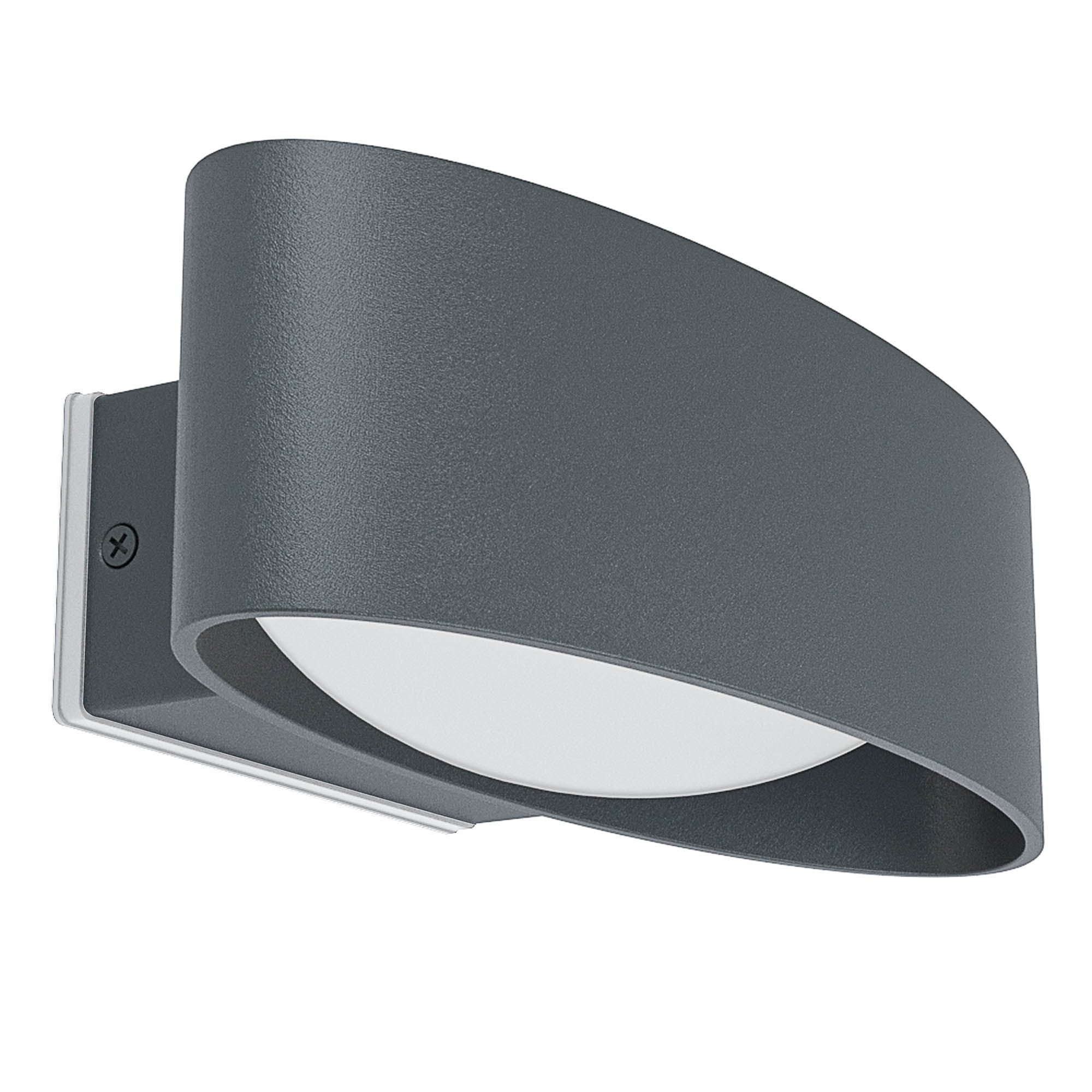 Applique extérieure en aluminium anthracite CHINOA led intégrée 10W