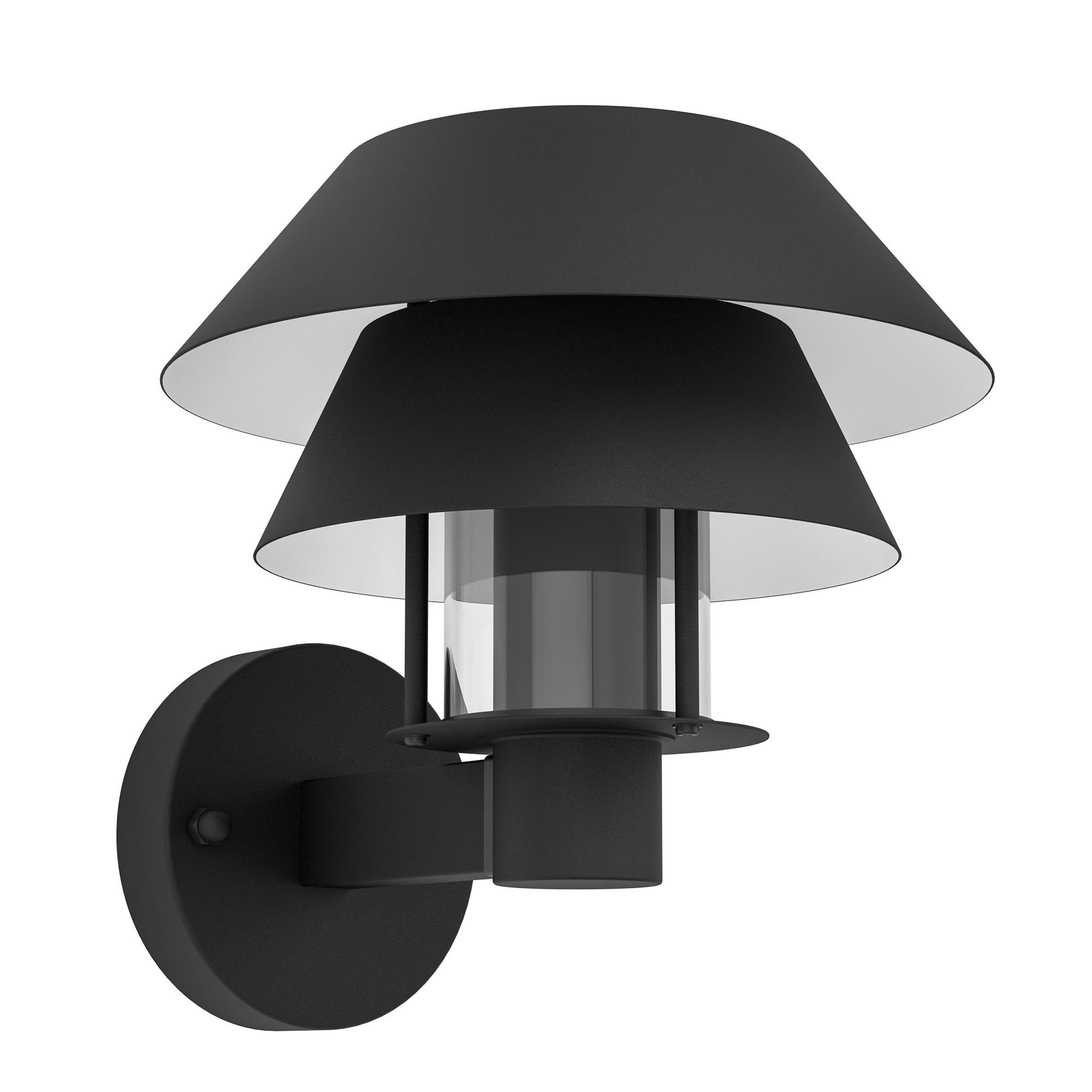 Applique extérieure en métal noir CHIAPPERA E27 40W