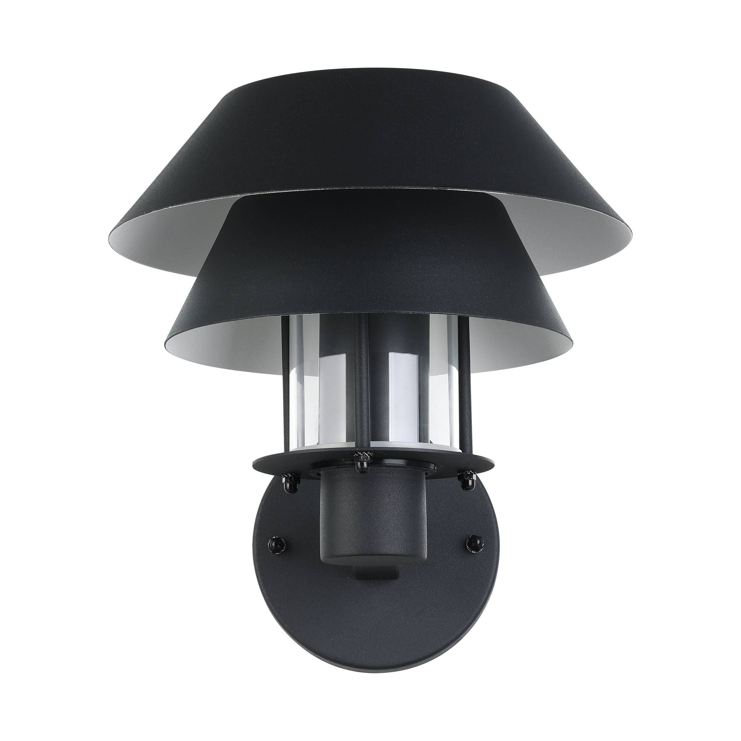 Applique extérieure en métal noir CHIAPPERA E27 40W