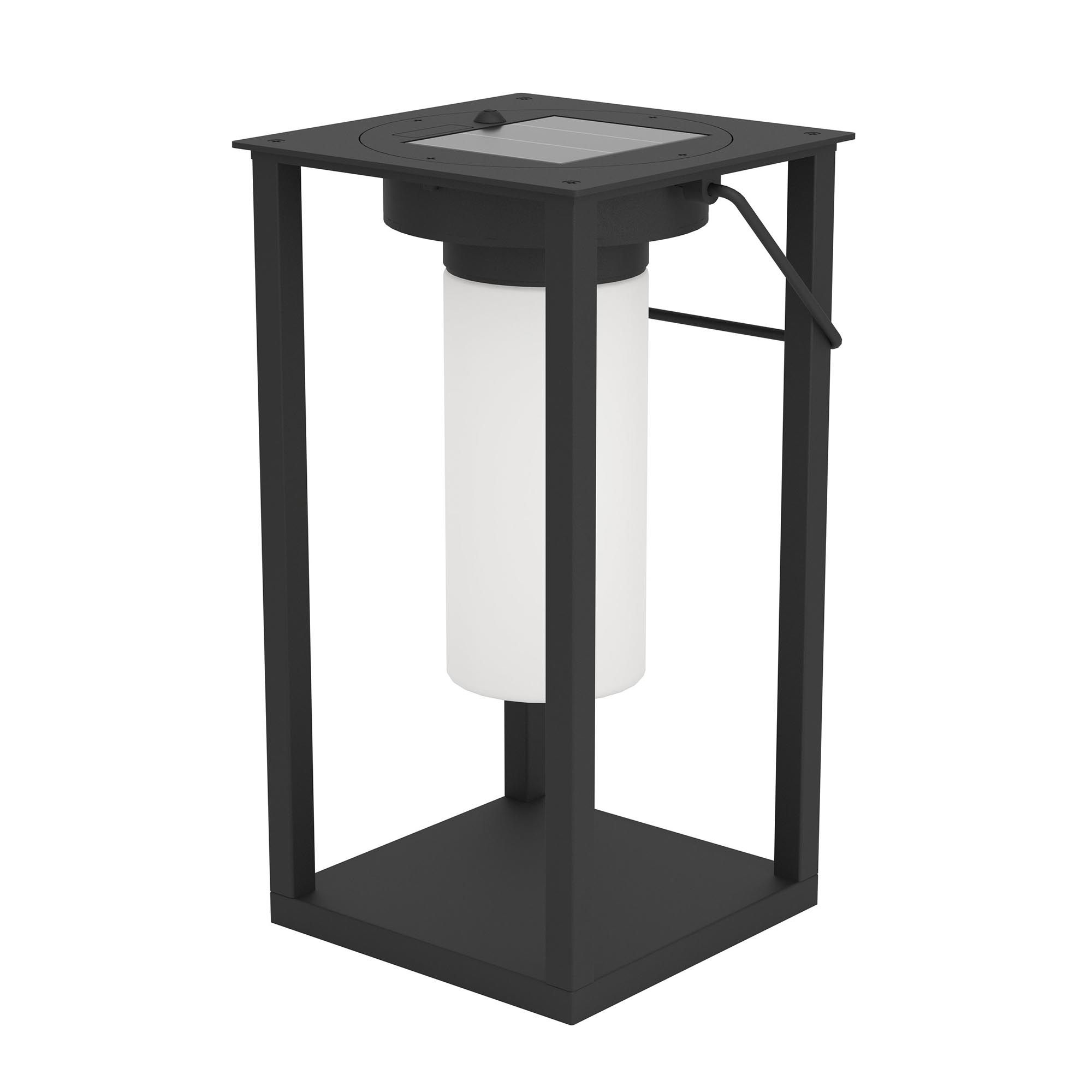 Lampe de table extérieure en plastique noir USIGNI led intégrée 2,5W