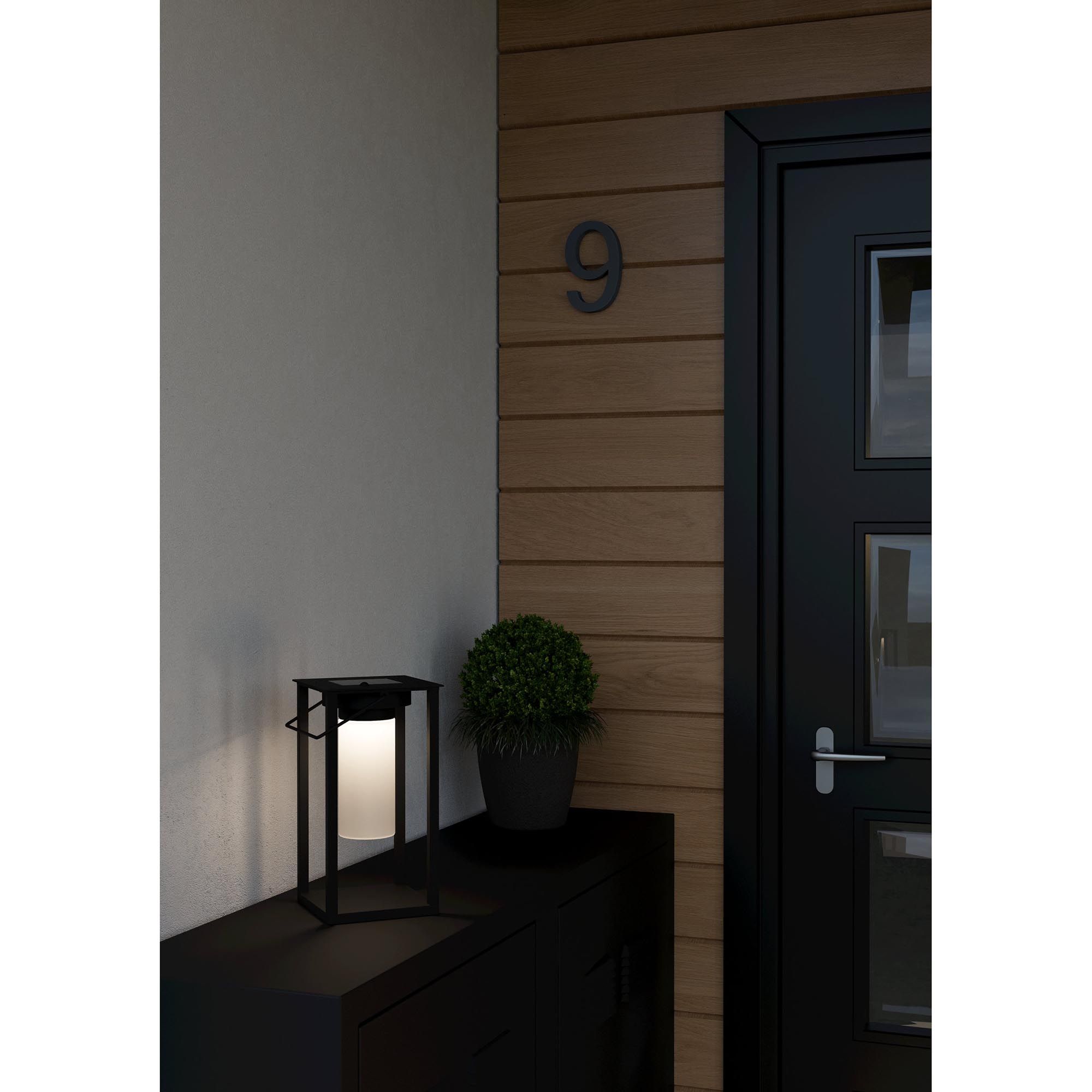 Lampe de table extérieure en plastique noir USIGNI led intégrée 2,5W