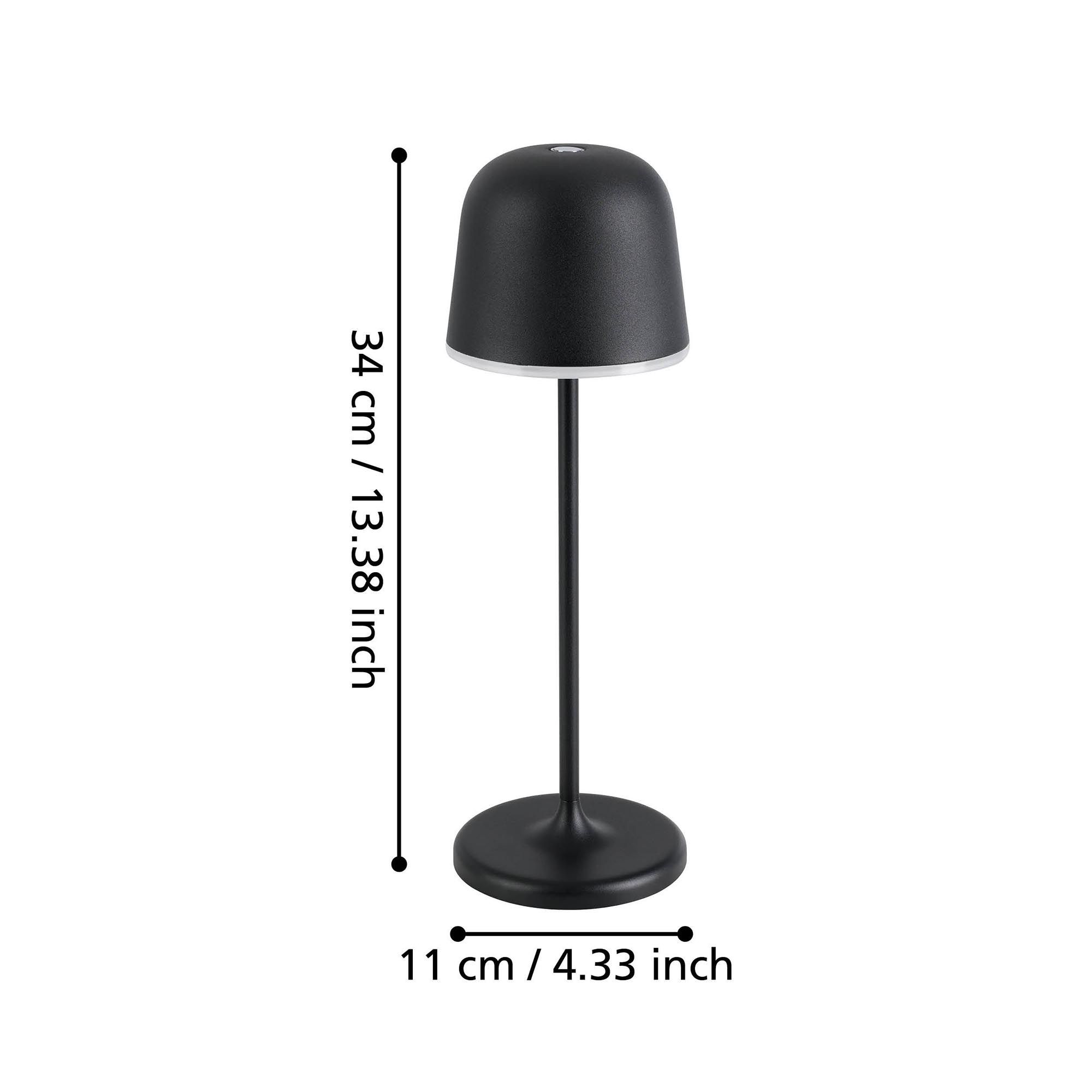 Lampe de sol extérieure en métal noir MANNERA led intégrée 2,2W