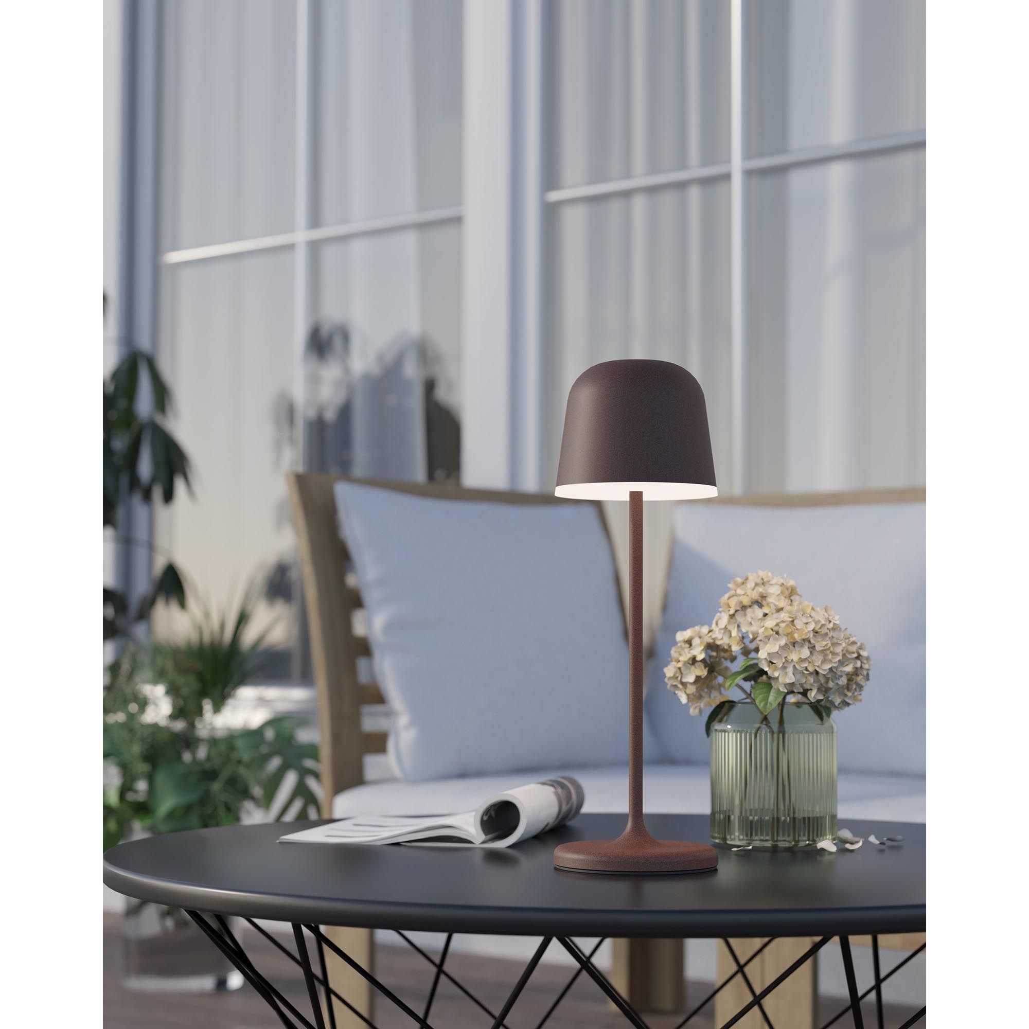 Lampe de sol extérieure en métal marron MANNERA led inégrée 2,2W