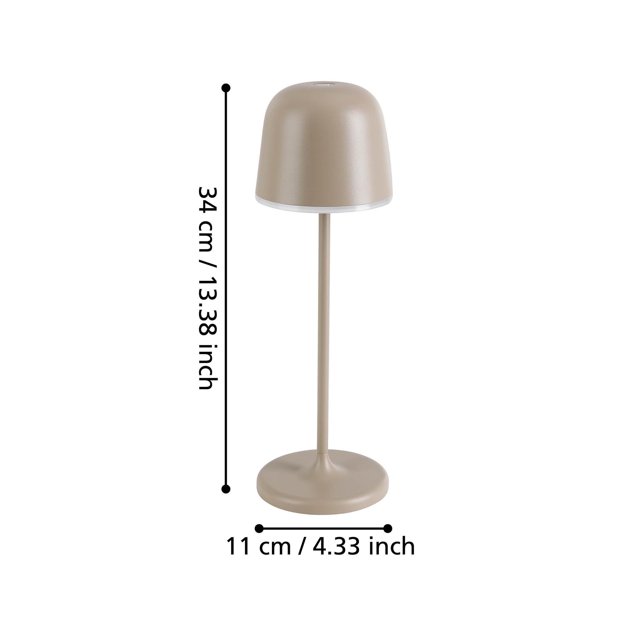 Lampe de sol extérieure en métal sable MANNERA led intégrée 2,2W