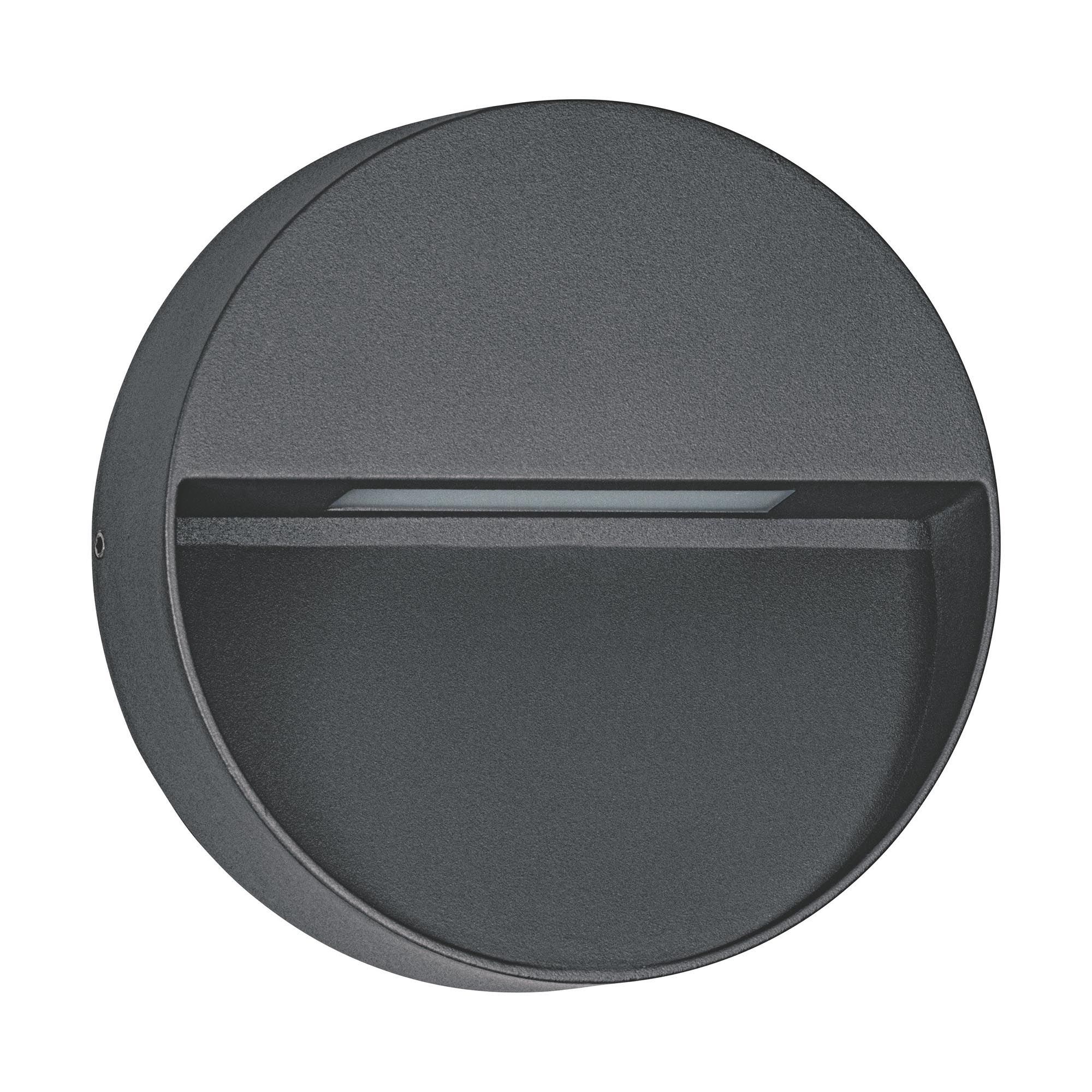 Applique extérieure en aluminium noir MARUGGIO led intégrée 4,8W