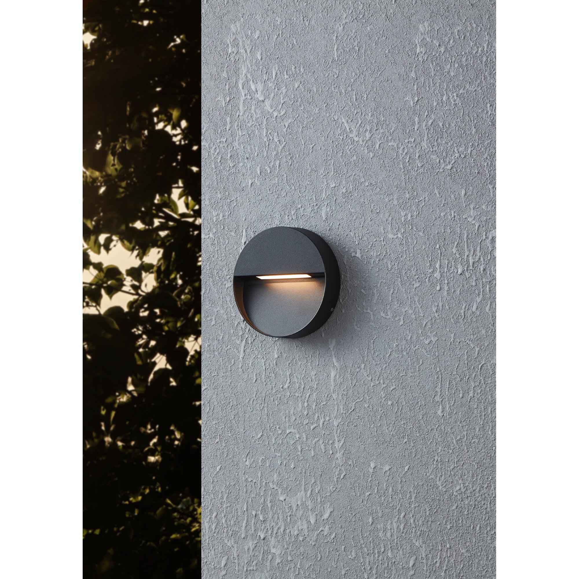 Applique extérieure en aluminium noir MARUGGIO led intégrée 4,8W