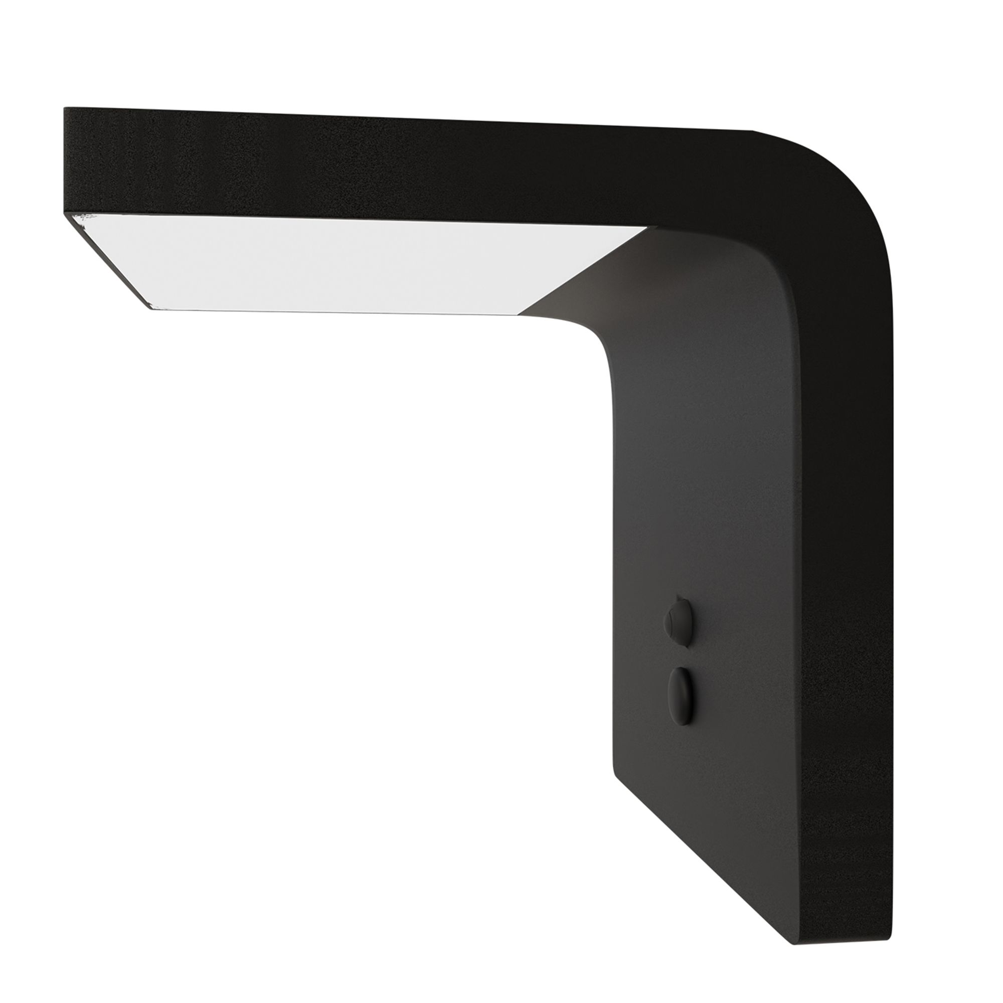 Applique solaire extérieure en plastique noir SPIANTE led intégrée 6W