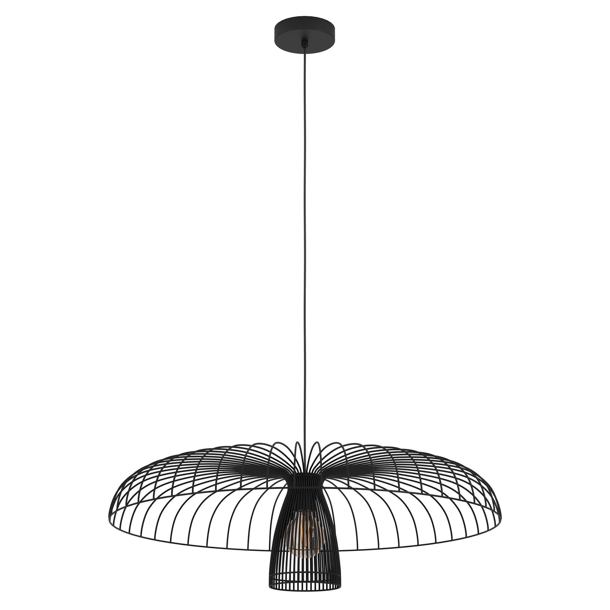 Suspension métal noir CHAMPERICO E27 1X60W