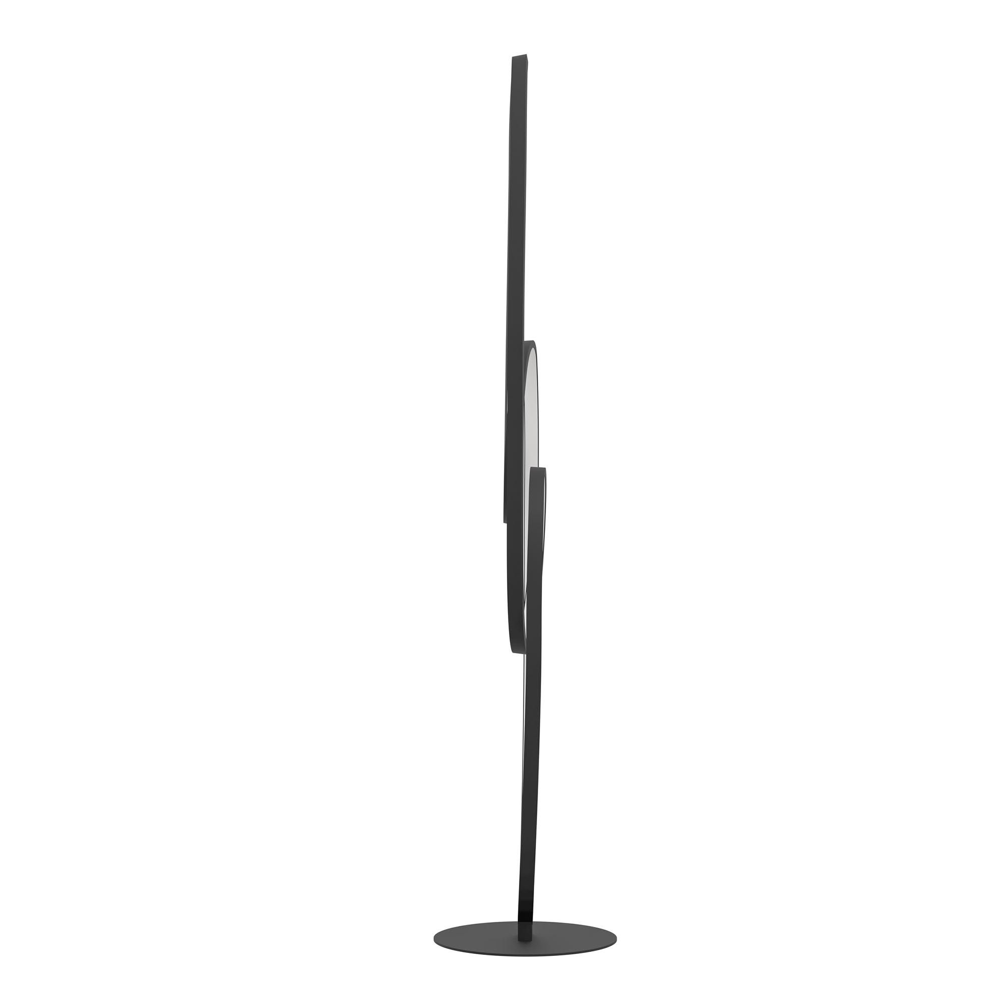 Lampadaire LED GIANELLA noir H120,5cm