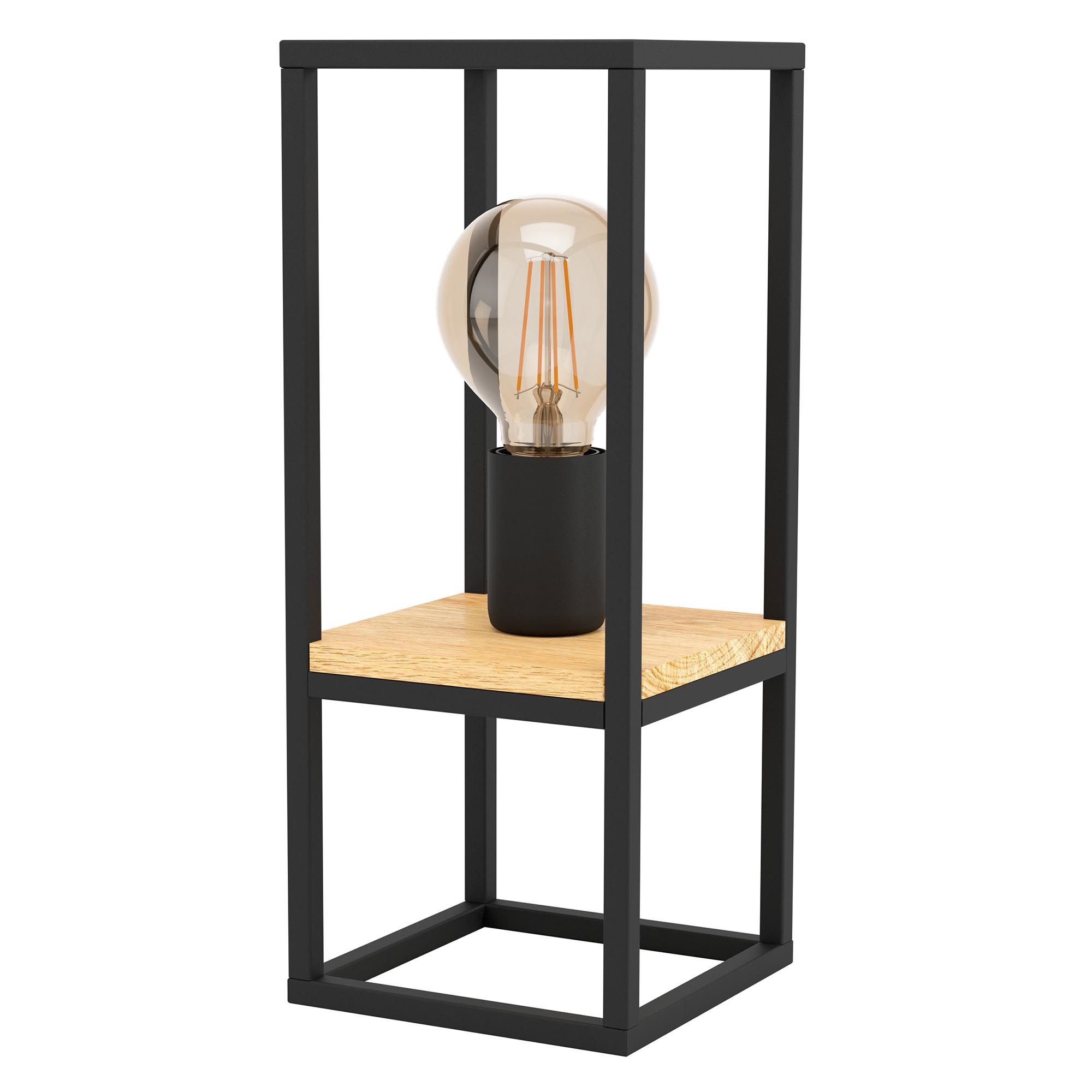 Lampe de table en métal noir LIBERTAD E27 40W