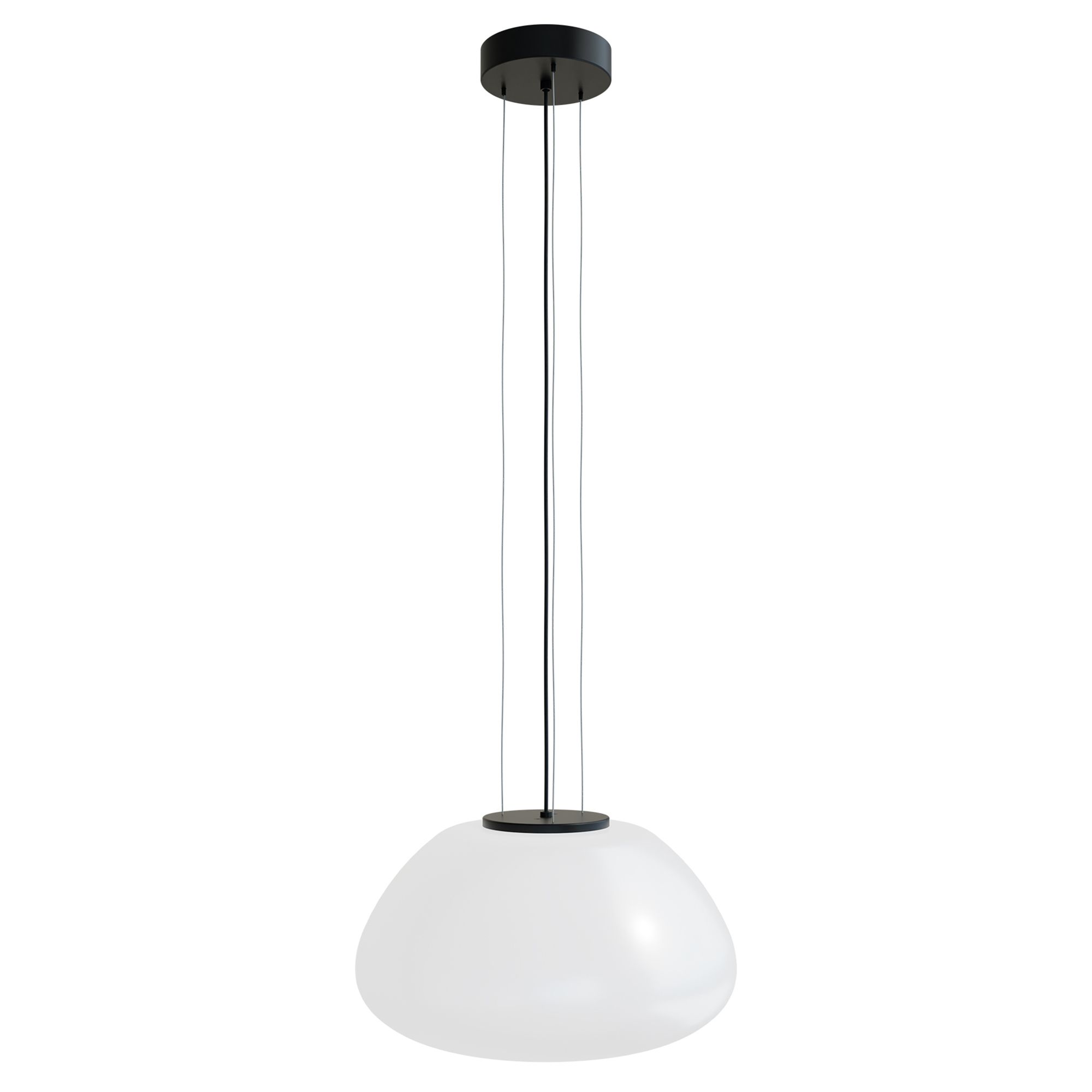 Suspension en verre opale BALMES E27 40W