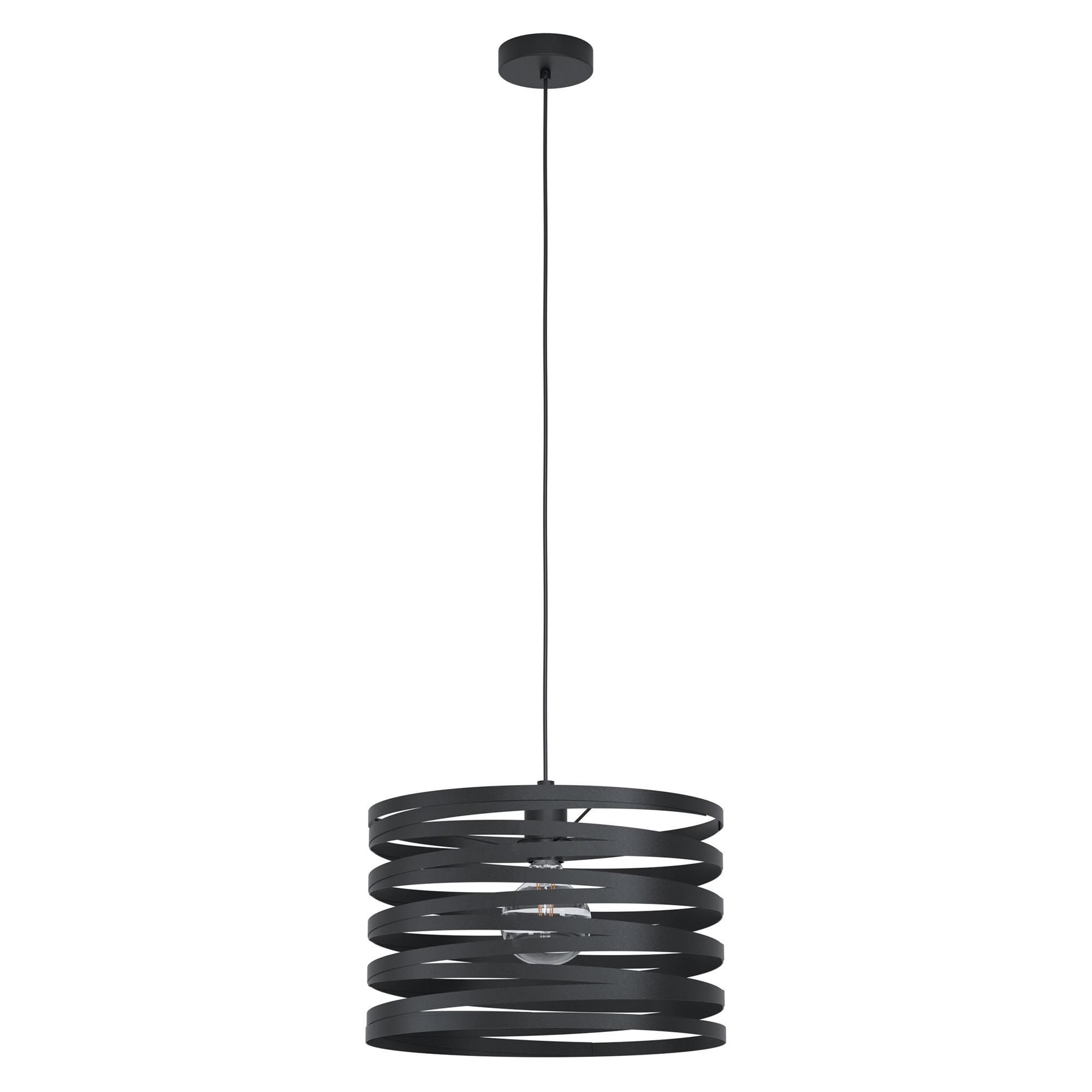 Suspension en métal noir CREMELLA E27 40W