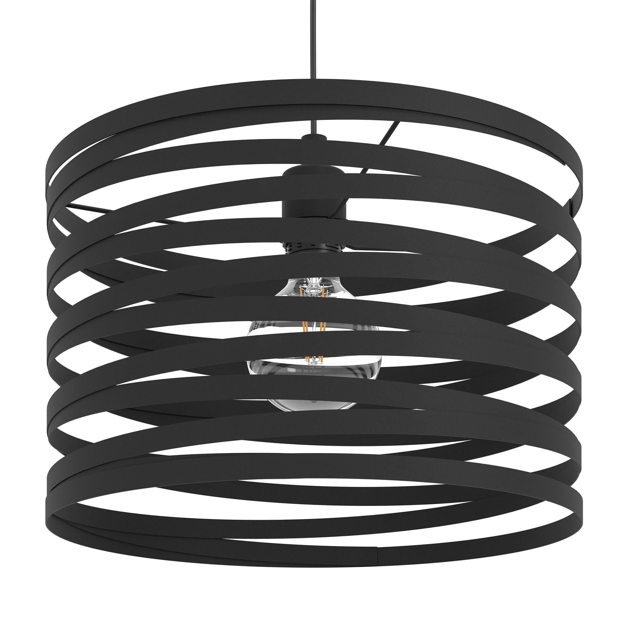 Suspension en métal noir CREMELLA E27 40W