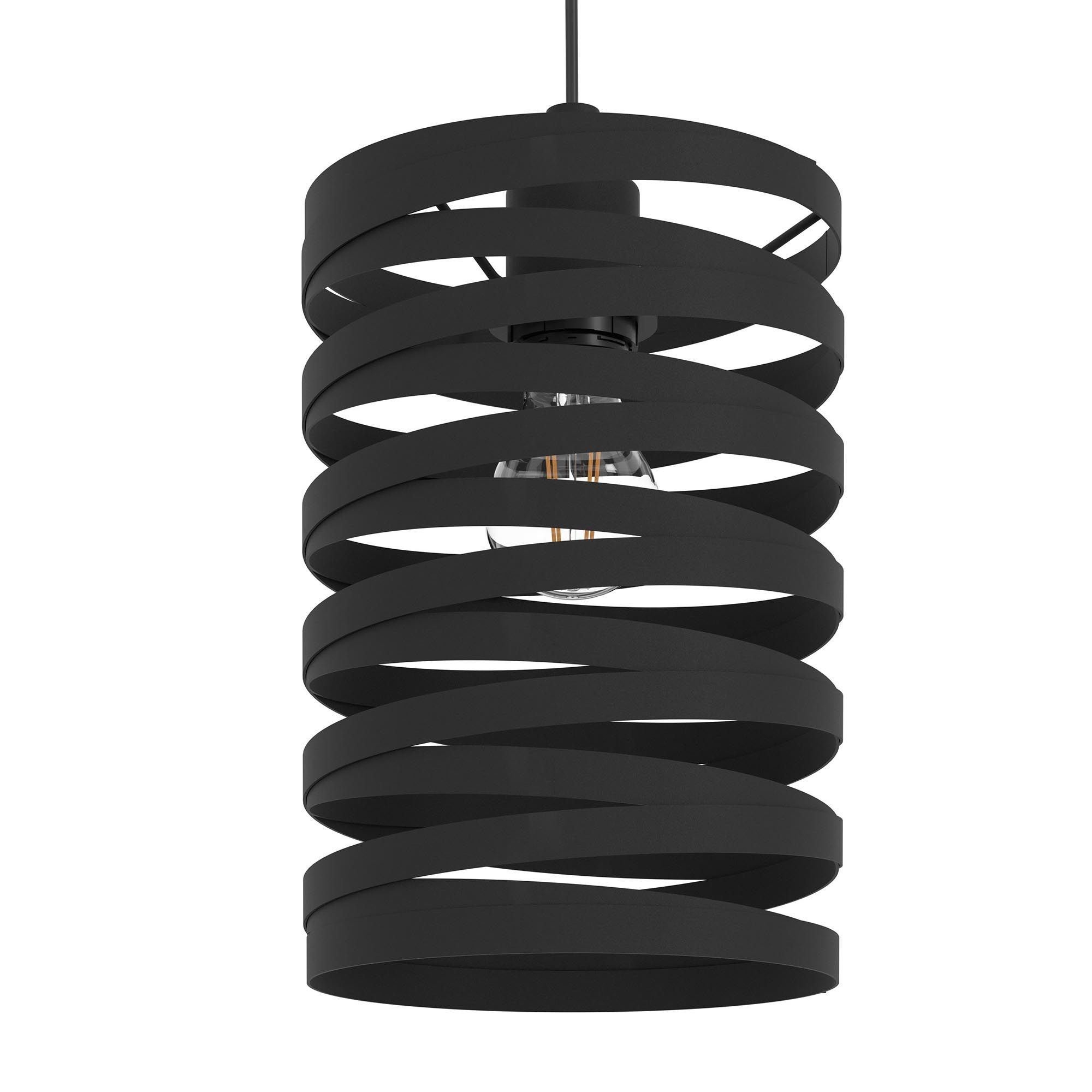 Suspension en métal noir CREMELLA E27 3X40W