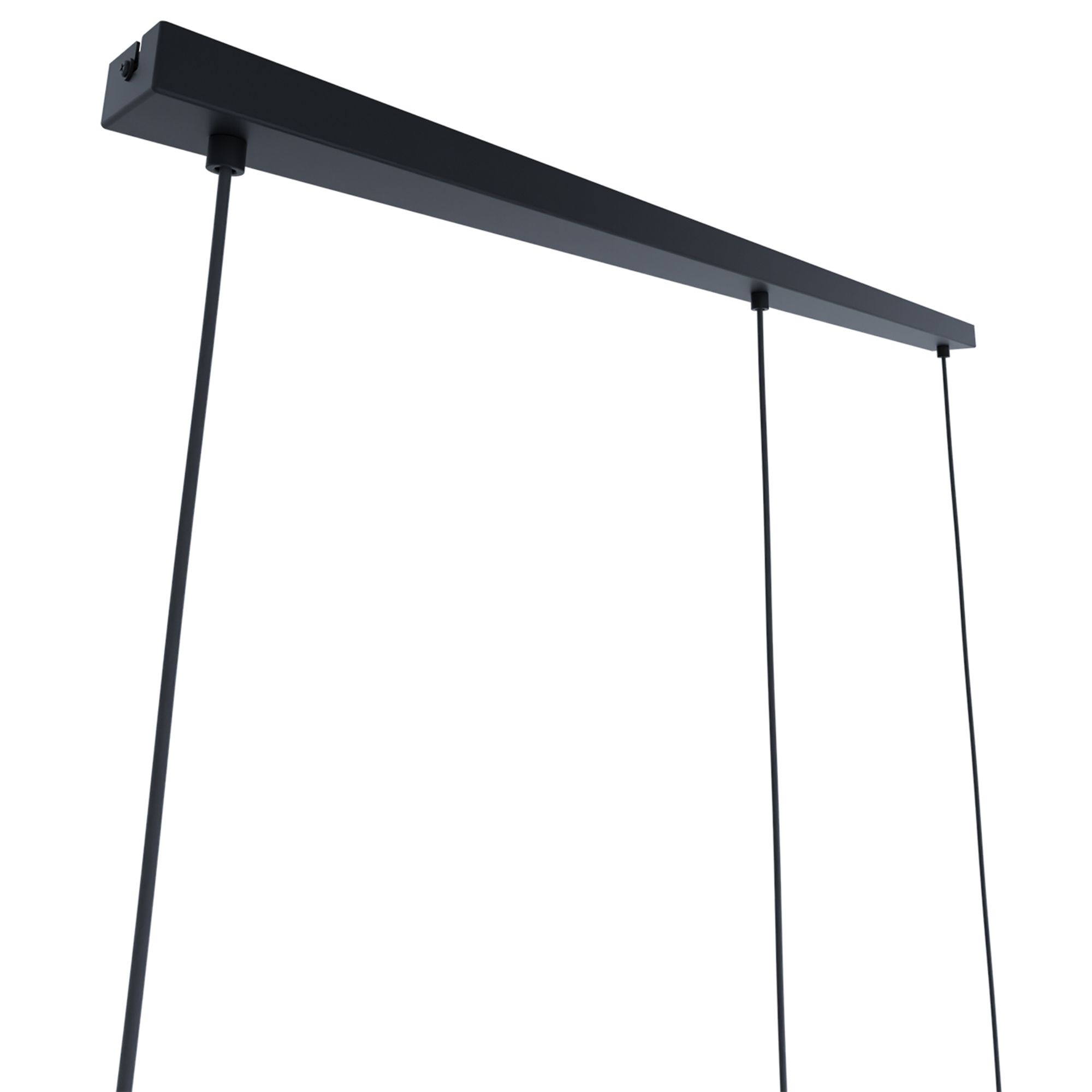 Suspension en métal noir CREMELLA E27 3X40W