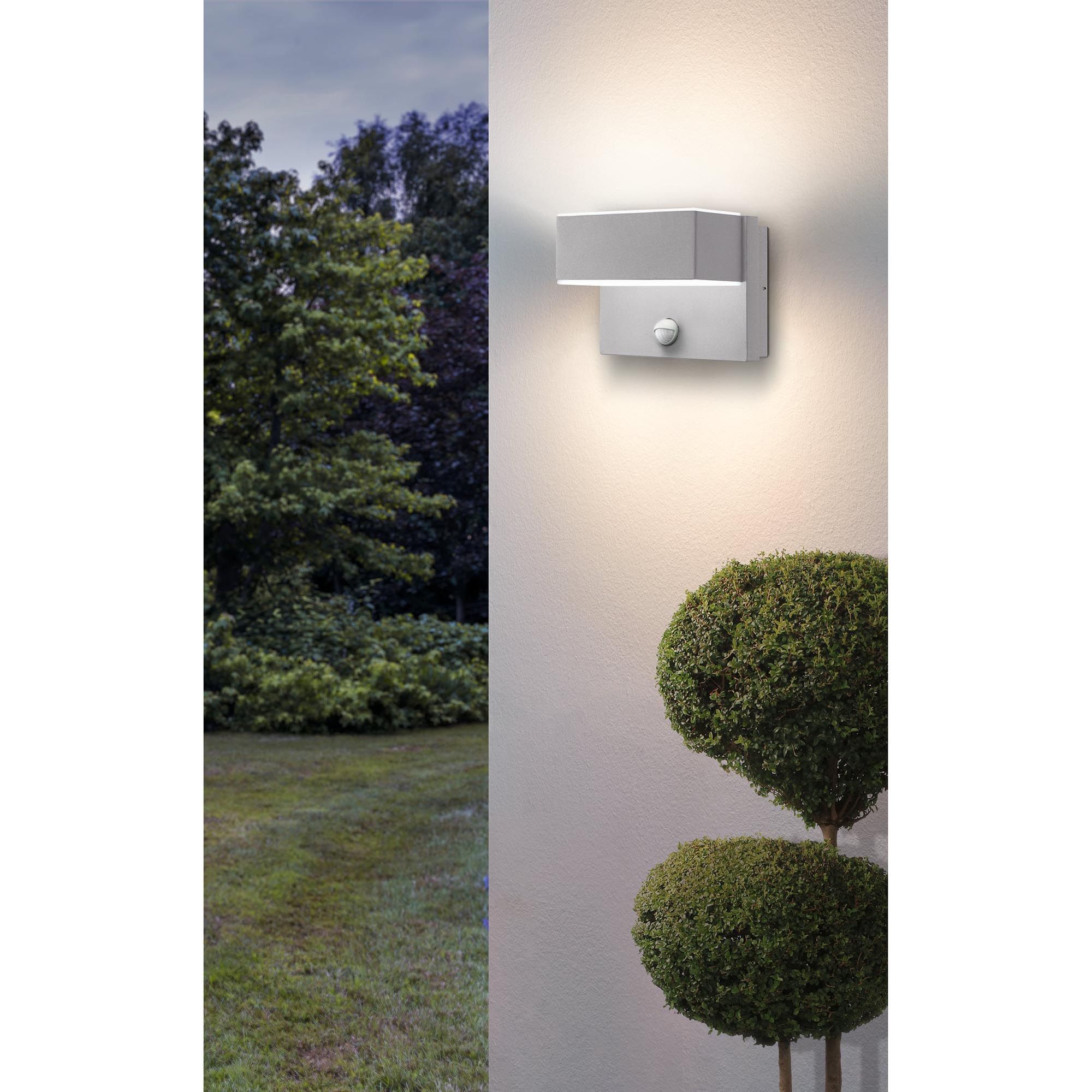 Applique extérieure en métal gris AZZINANO led intégrée 5,6W