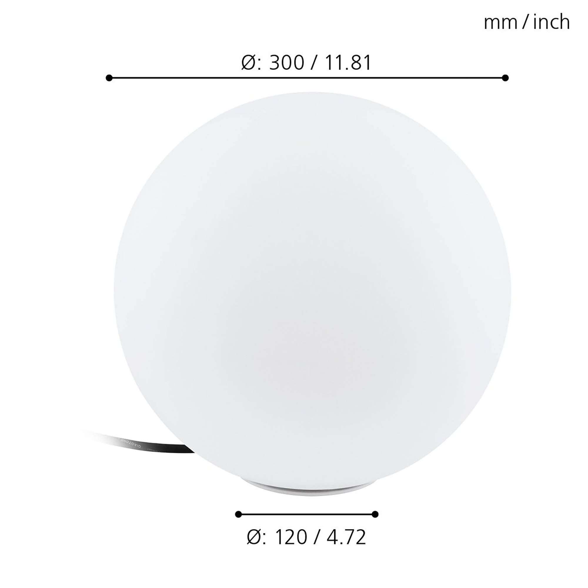 Boule lumineuse extérieure en plastique opale MONTEROLO D30 cm E27 40W