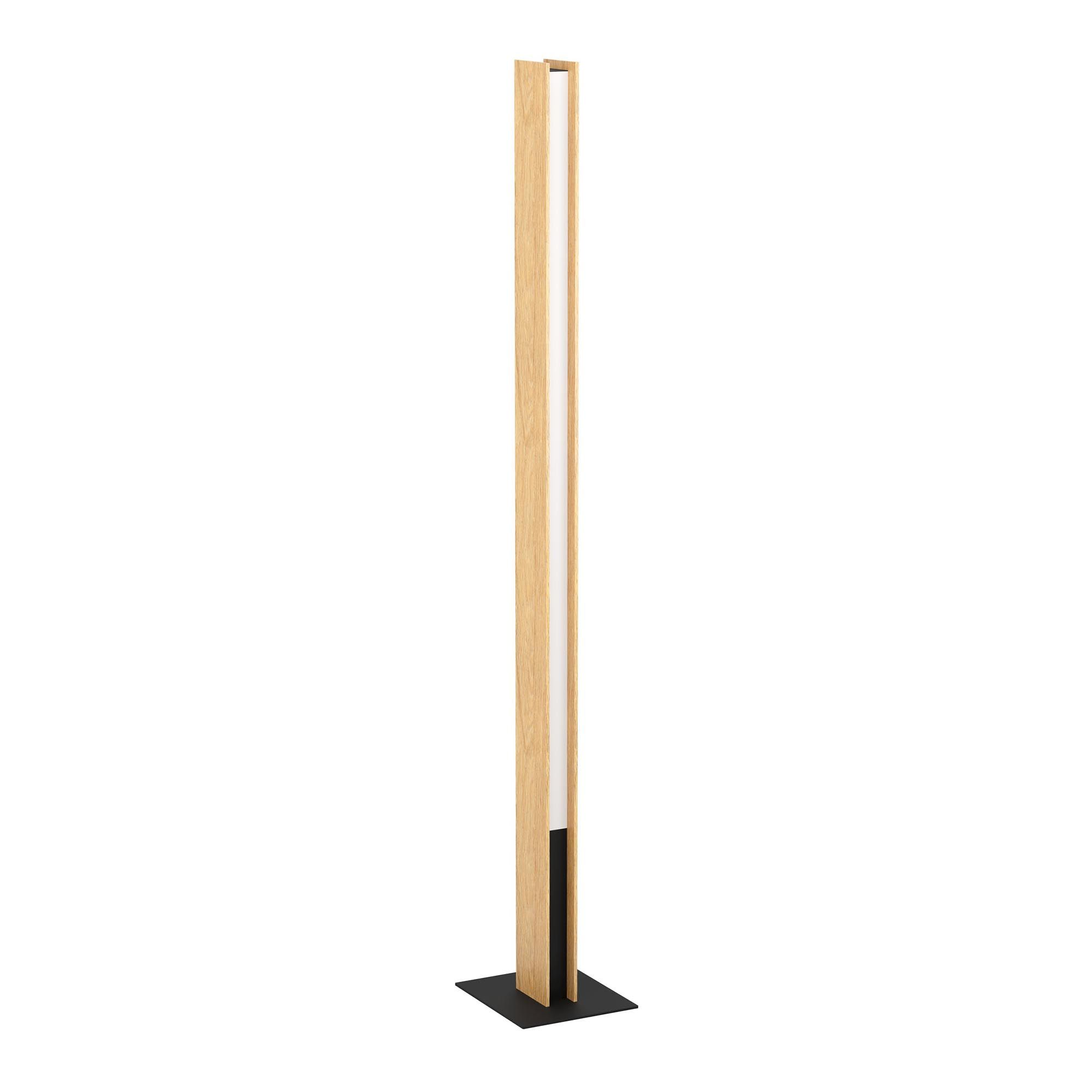 Lampadaire en bois et métal noir ANCHORENA Z led intégrée 35W