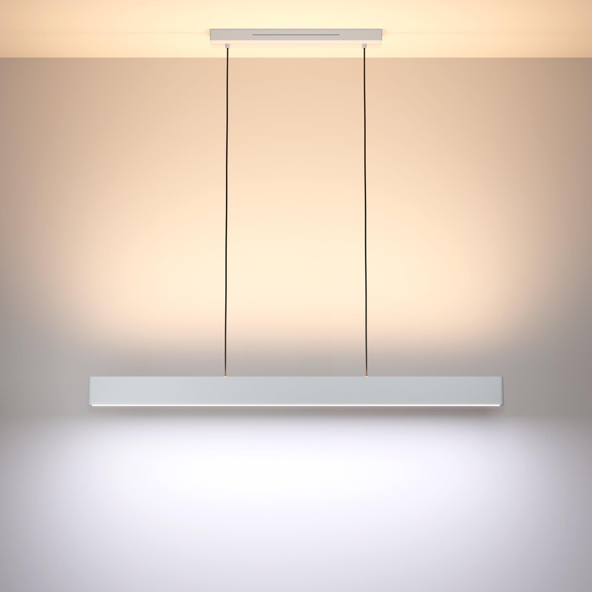 Suspension en métal gris ANDREA Z led intégrée 2X19W