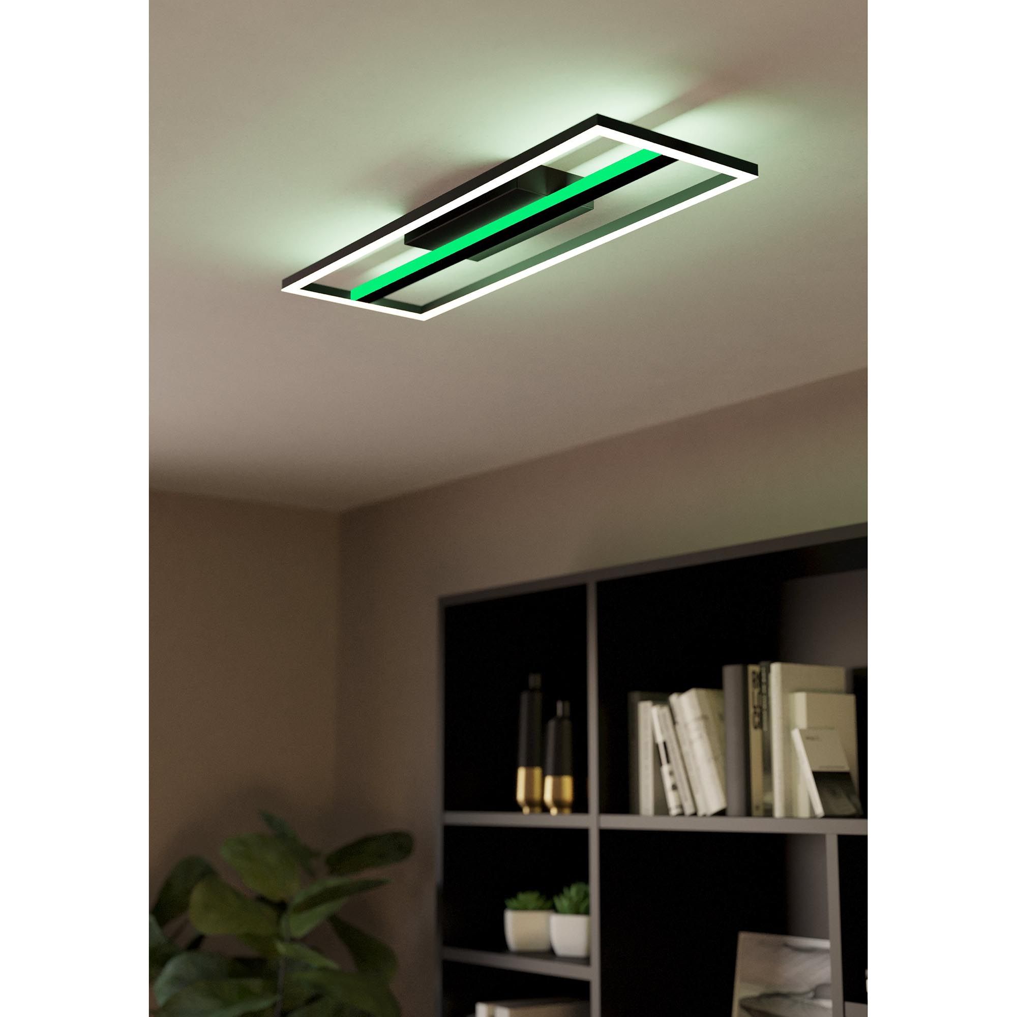 Plafonnier noir CALAGRANO Z led intégrée21W