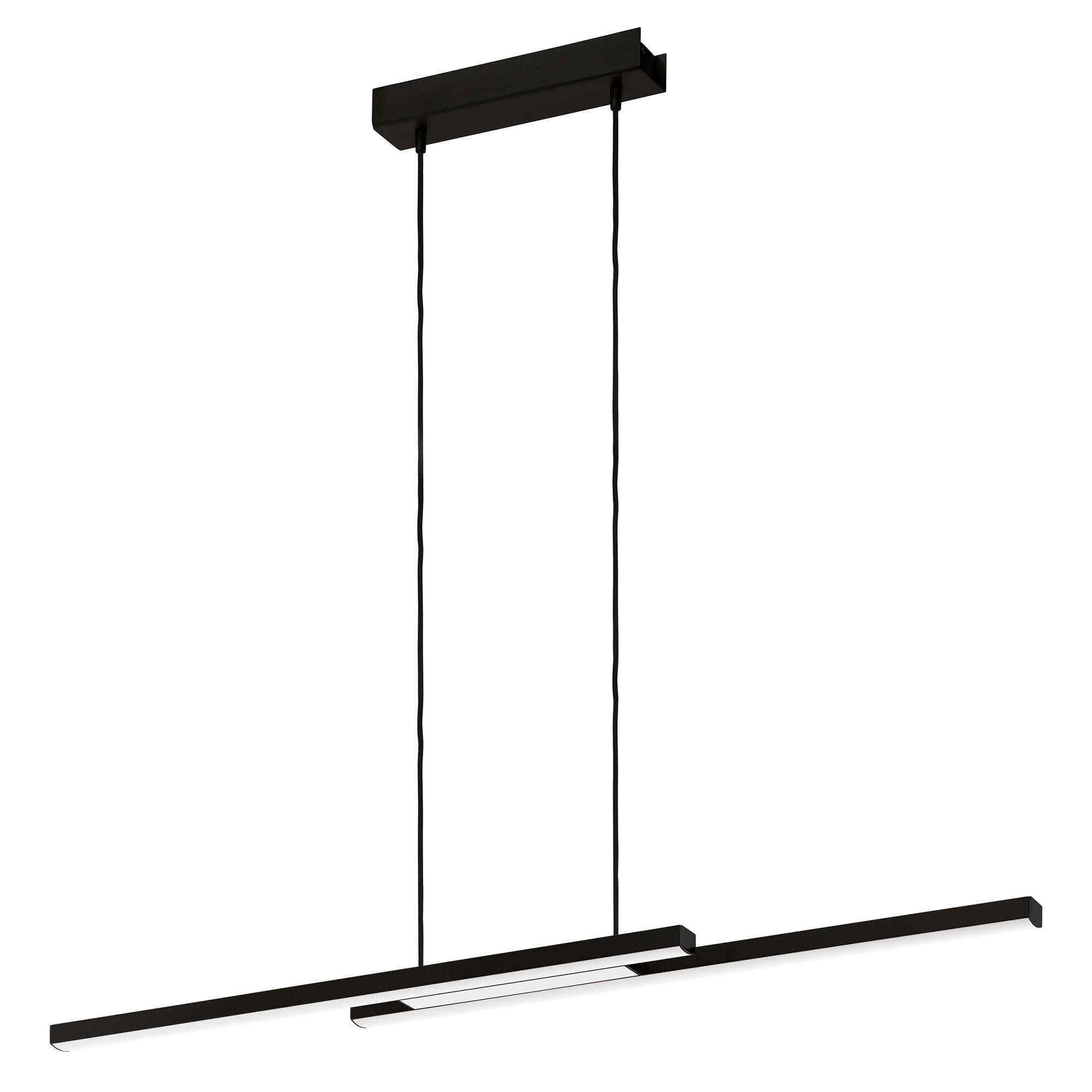 Suspension en plastique noir FRAIOLI-Z led intégrée 2X17W