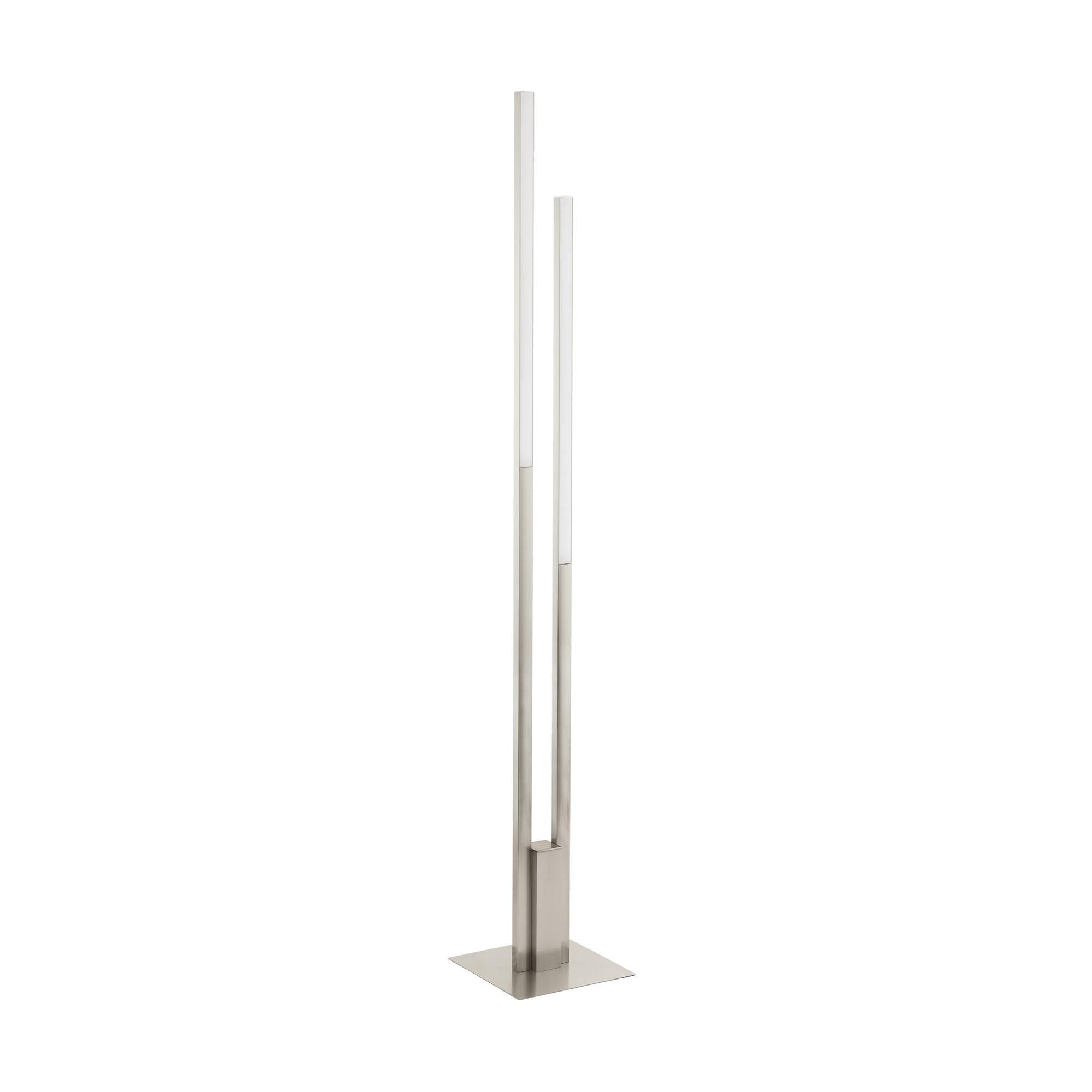 Lampadaire en métal argenté FRAIOLO Z led intégré 2X17W