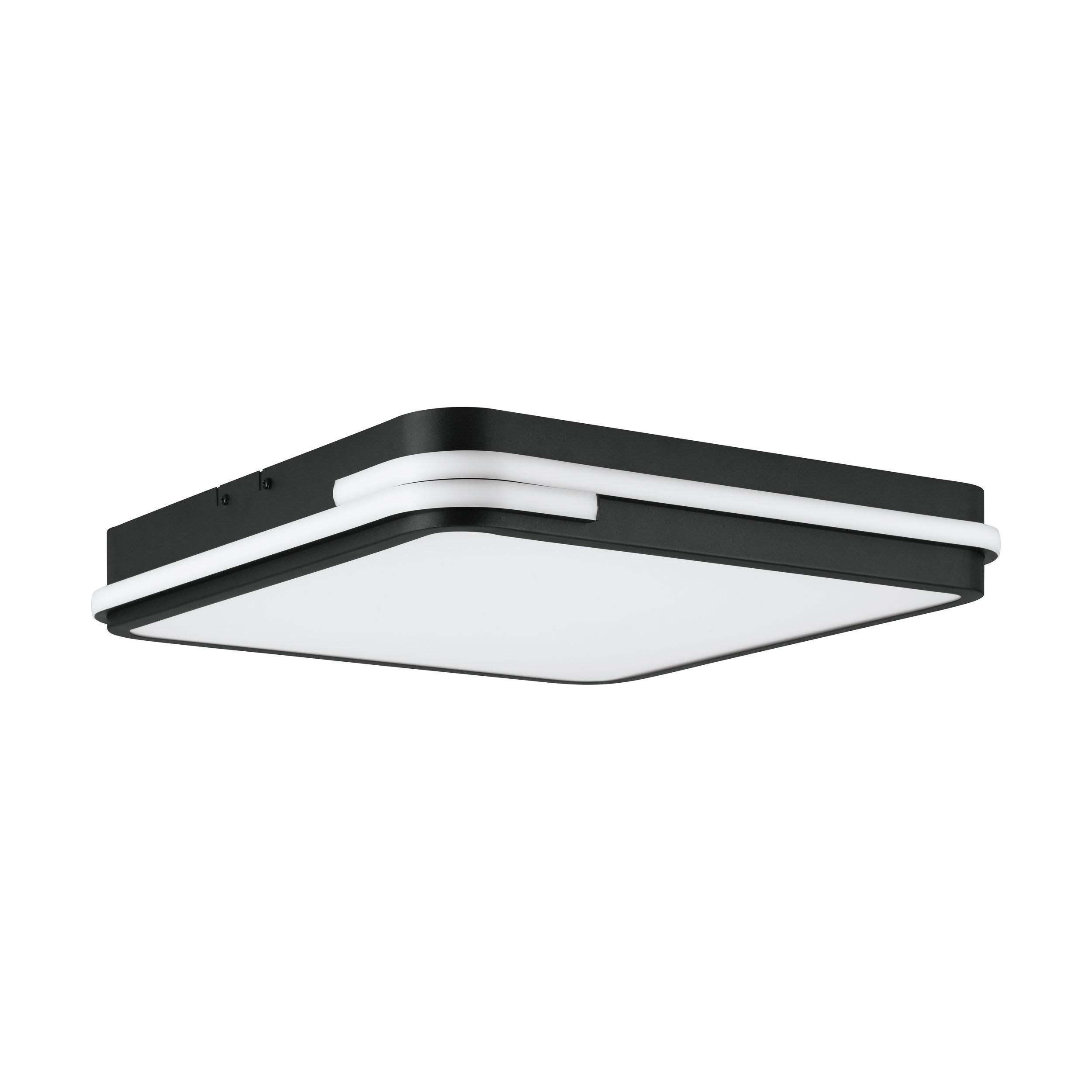 Plafonnier en plastique noir GENOVESE-Z led intégrée 22W