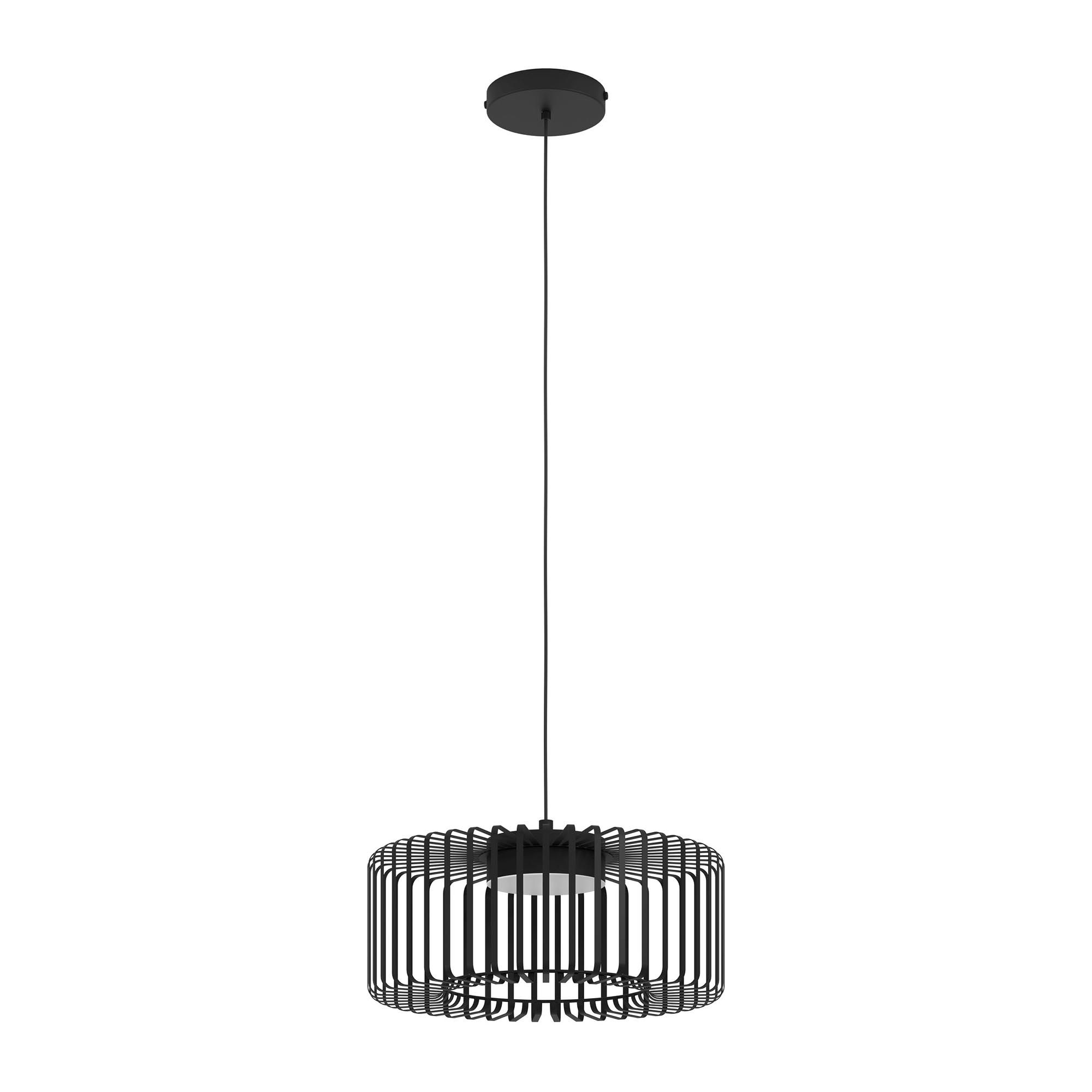 Suspension en métal noir GINESTRONE Z led intégrée 22W