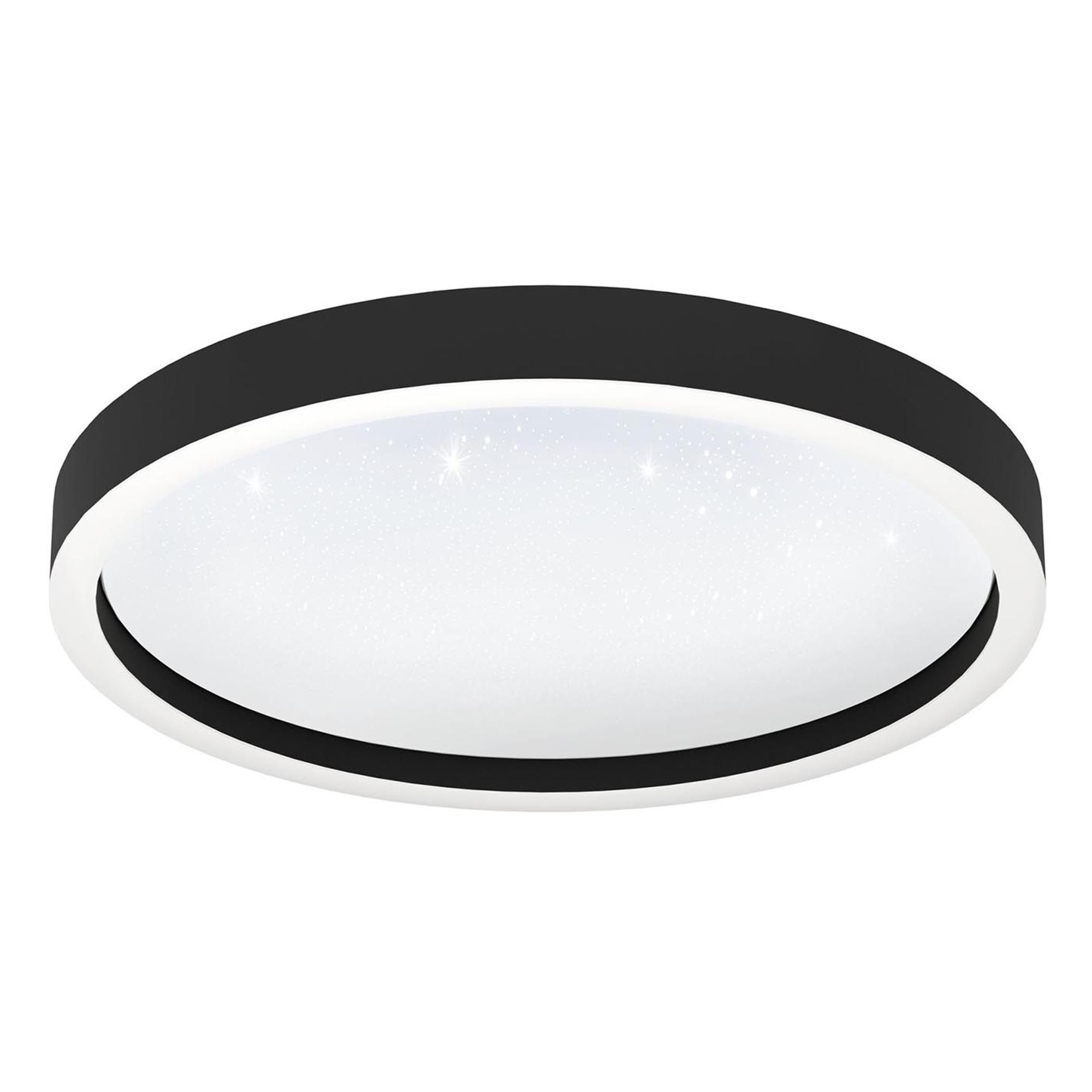 Plafonnier en plastique noir MONTEMORELOS-Z led intégrée 17,8W