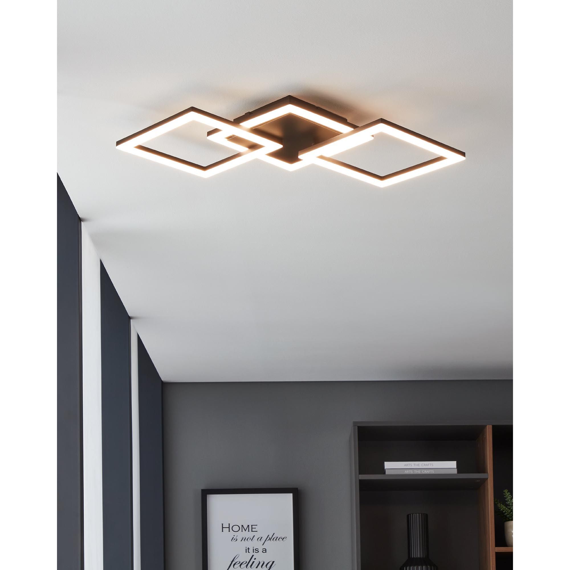 Plafonnier noir PARANDAY Z led intégrée 32,4W