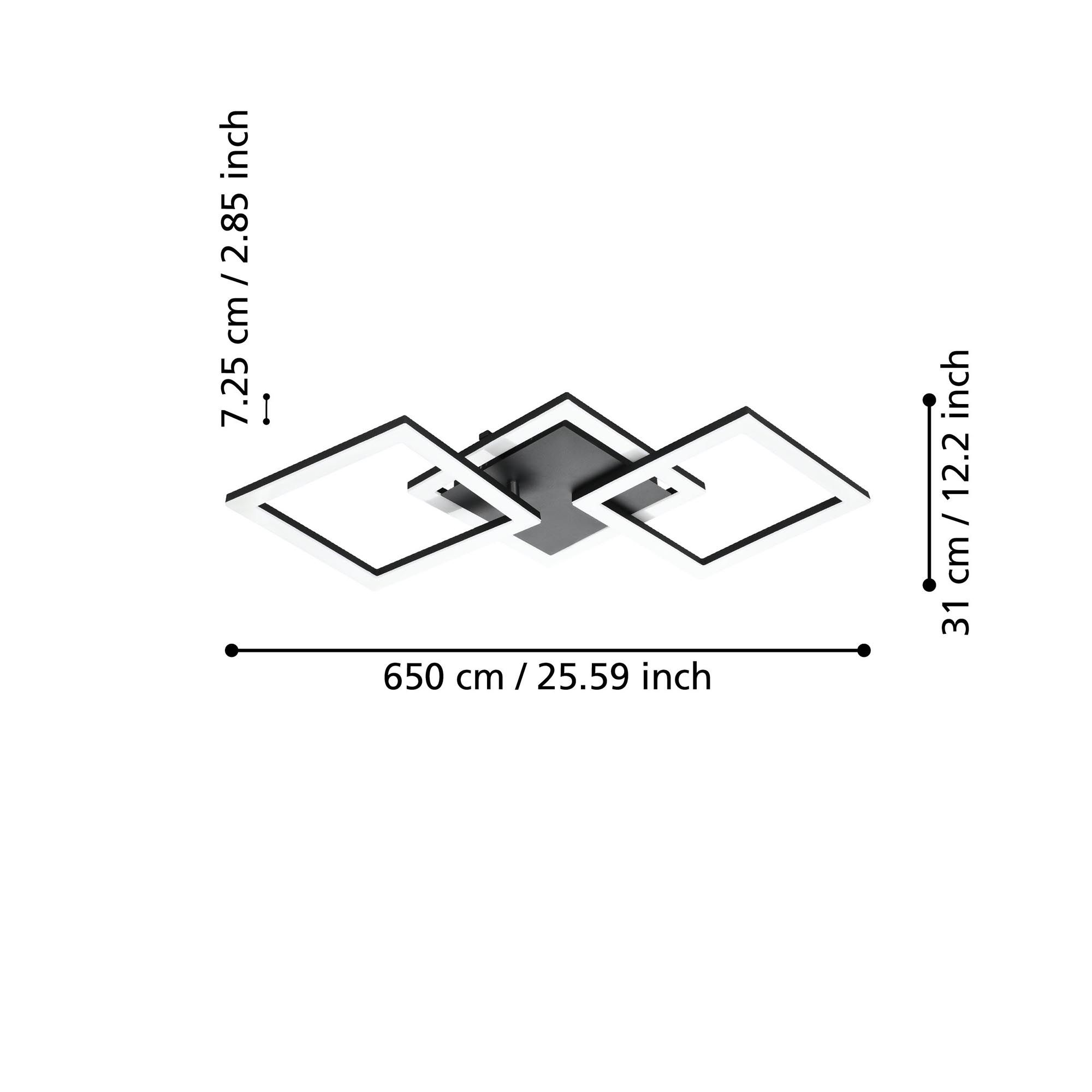 Plafonnier LED PARANDAY Z dimmable L65cm